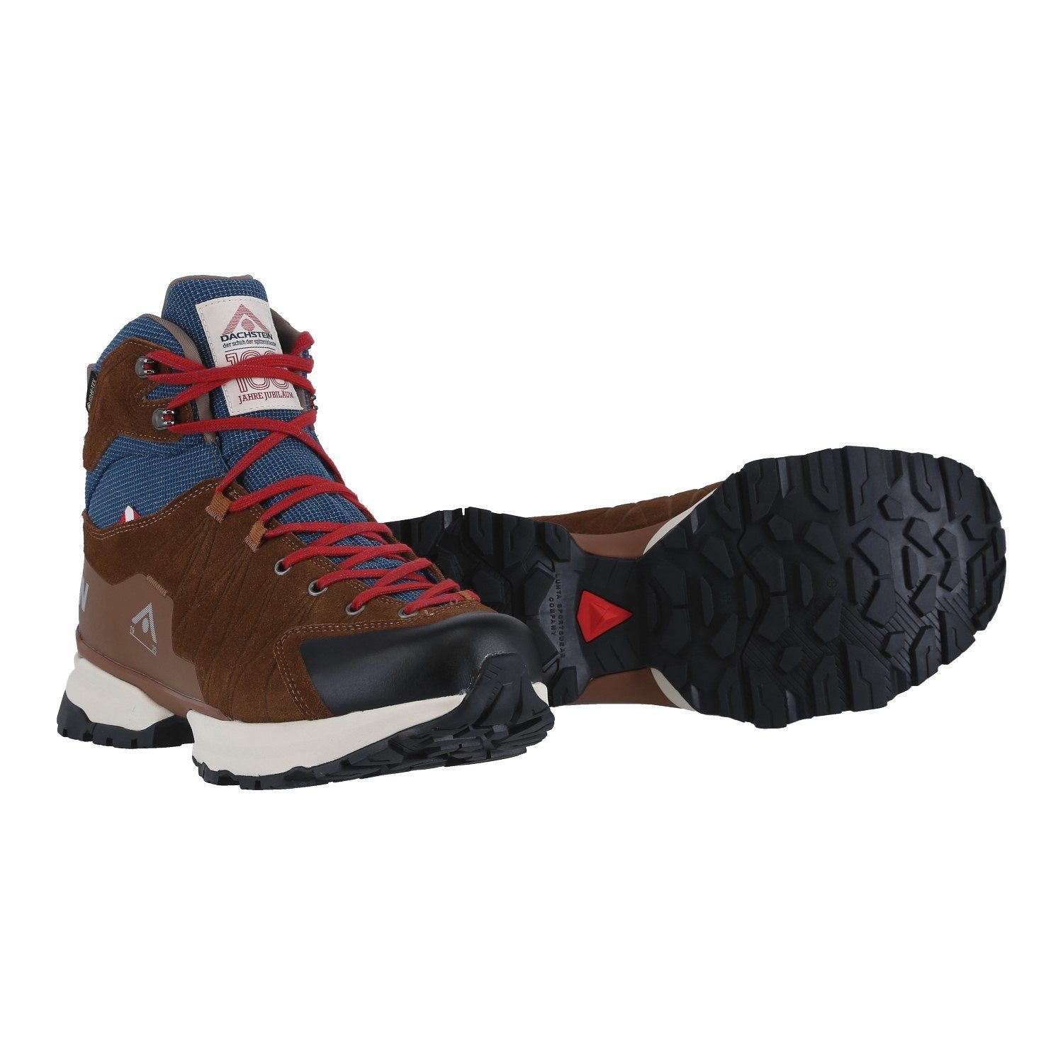 Dachstein Wildspitze GTX 1925 (Veloursleder, wasserdicht) braun/blau Herren Wanderschuh