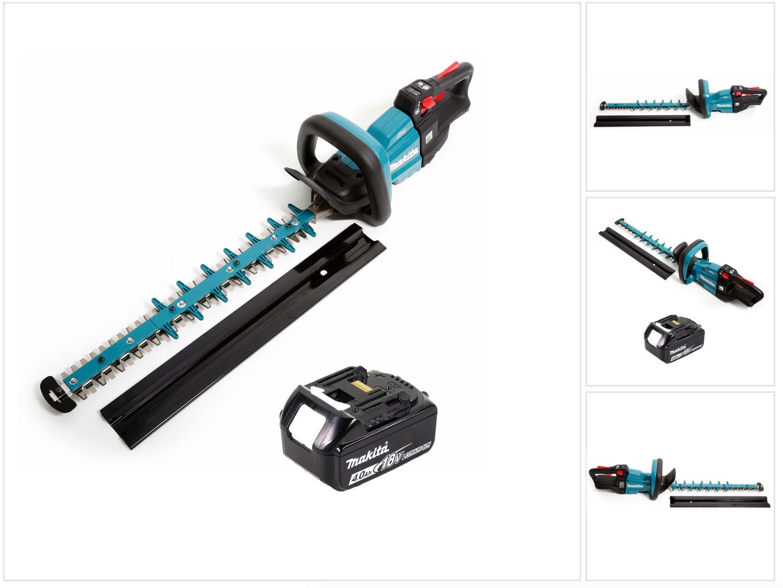 Makita Akku-Heckenschere DUH 502 M1 Akku Heckenschere 18V 50cm + 1x Akku 4,0 Ah - ohne Ladeger