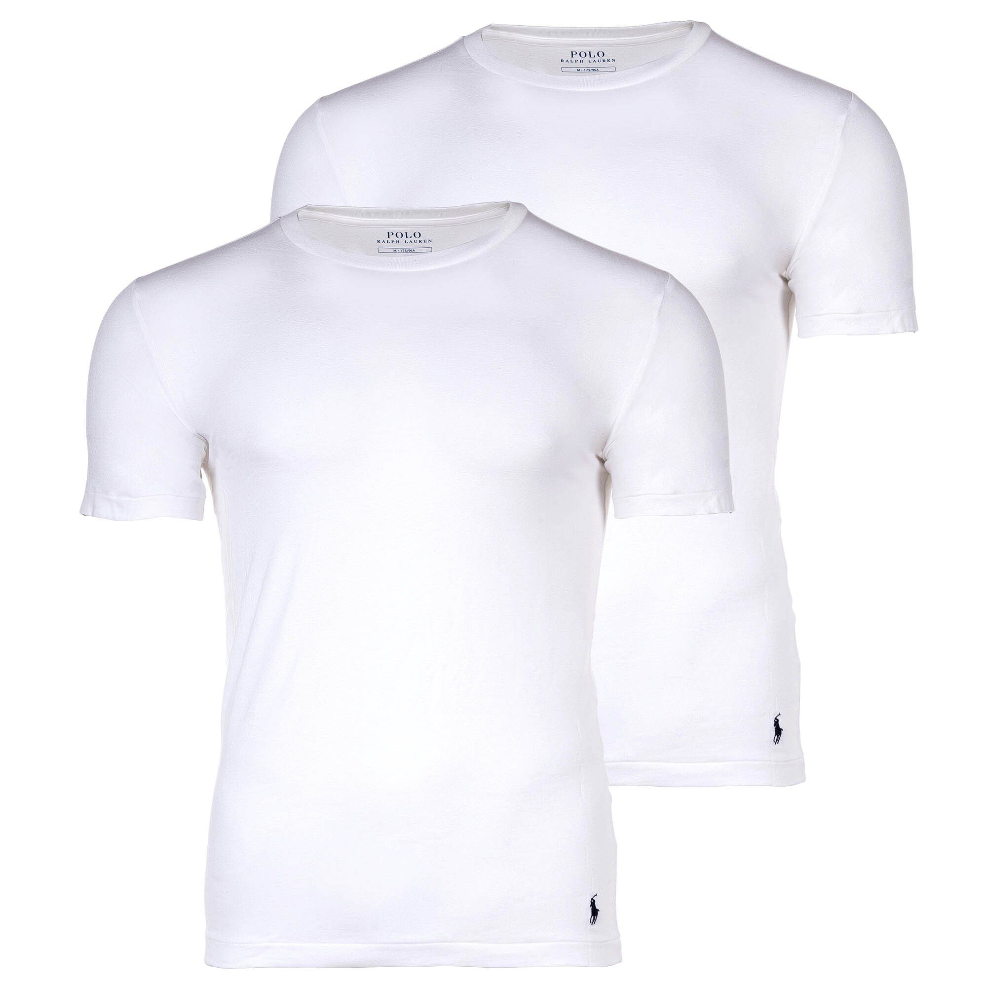 Polo Ralph Lauren T-Shirt Herren T-Shirts, 2er Pack - CLASSIC-2 PACK-CREW Weiß