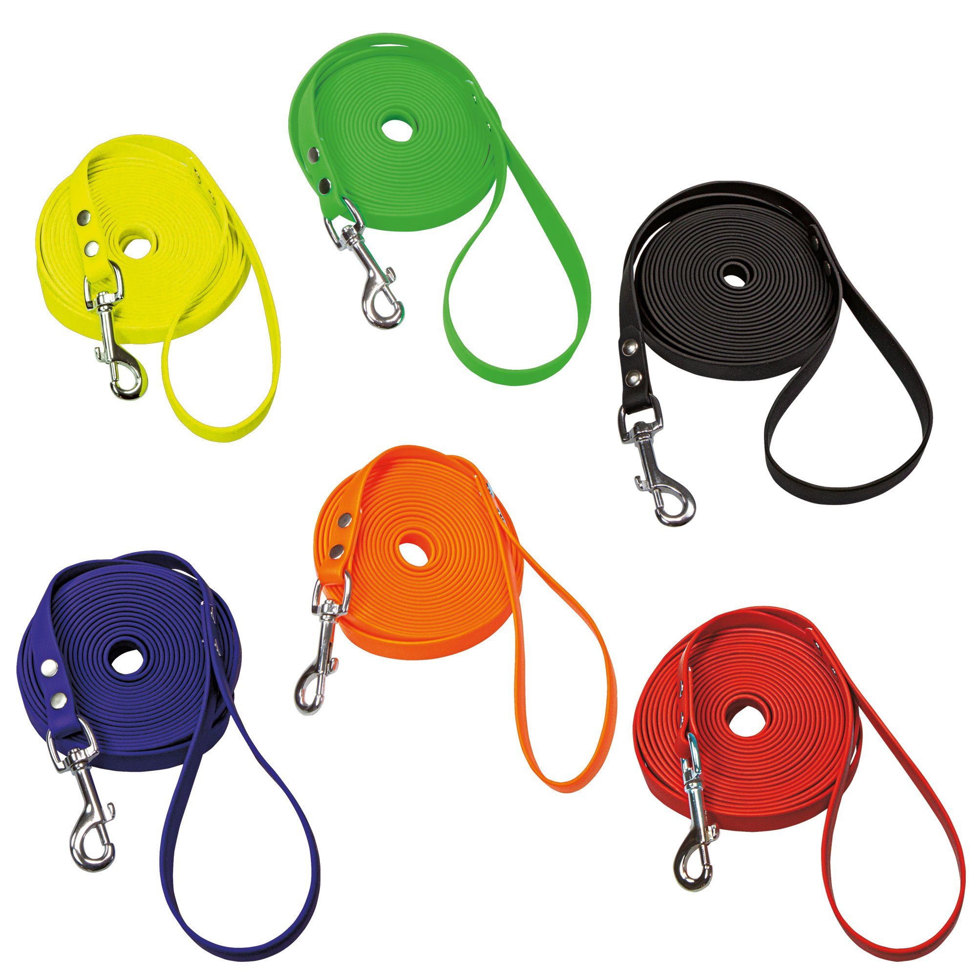 Schecker Schleppleine Biothane® Schleppleine mit Handschlaufe 10m 13mm, Biothane (1-tlg), Reißfest - extrem widerstandsfähig - witterungsbeständig