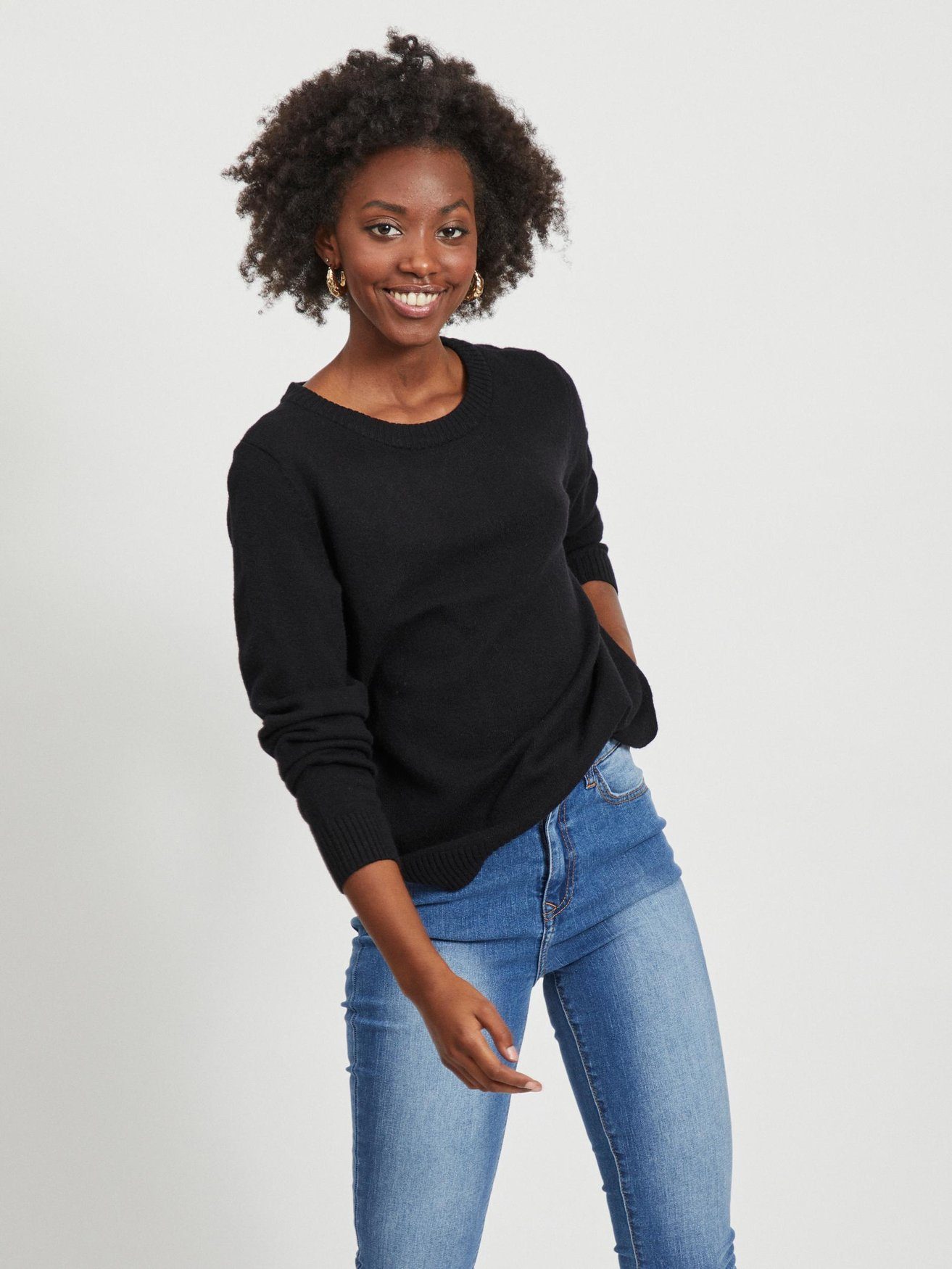 Vila Strickpullover VIRIL O-NECK L/S KNIT günstig online kaufen