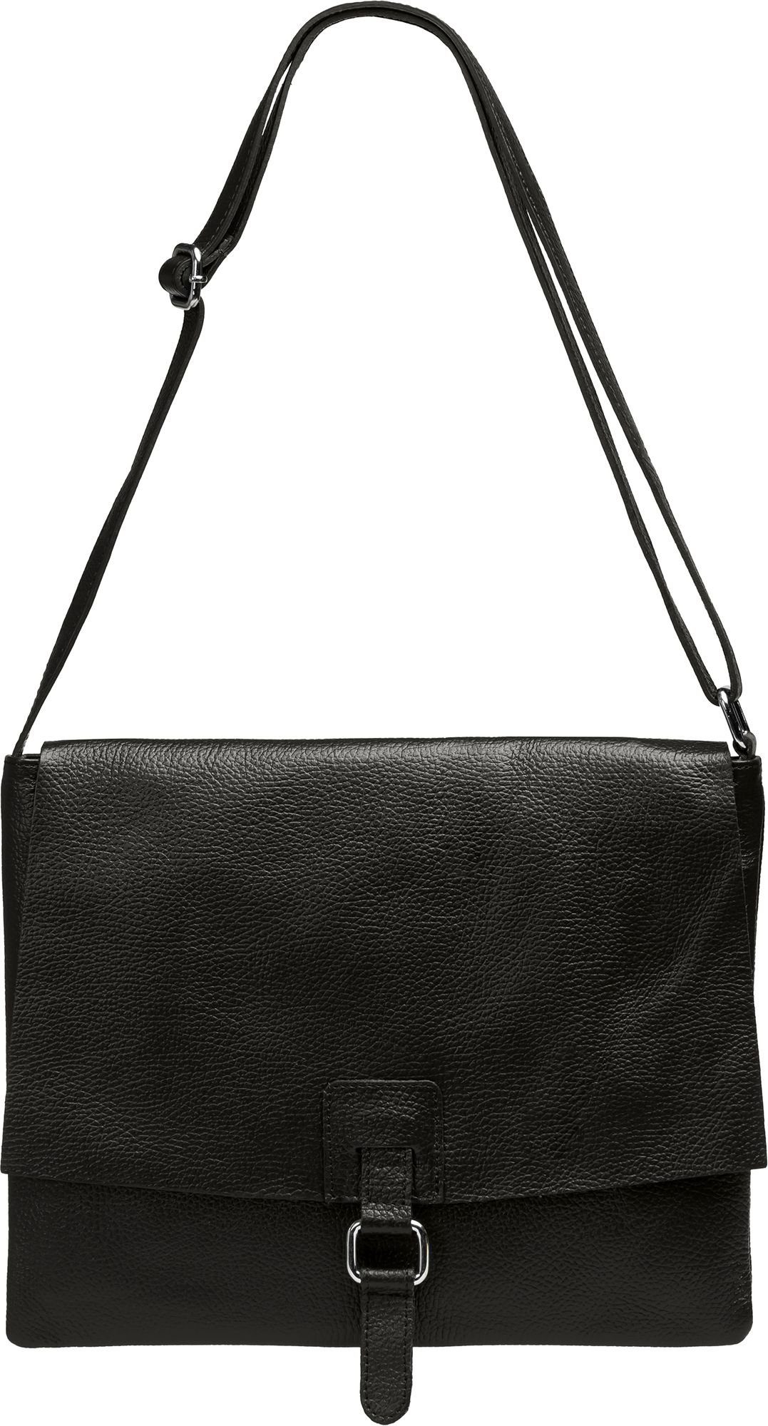 Caspar Umhängetasche TL808 sportlich elegante Damen Cross Body Bag aus Leder braun