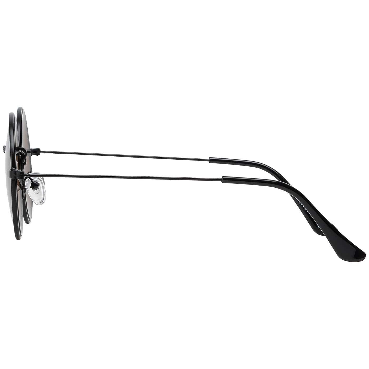 BEZLIT Eyewear Retrosonnenbrille Rund Form Designer Herren Sonnenbrille (1-St) mit Grau, Braun, Grünen Linsen