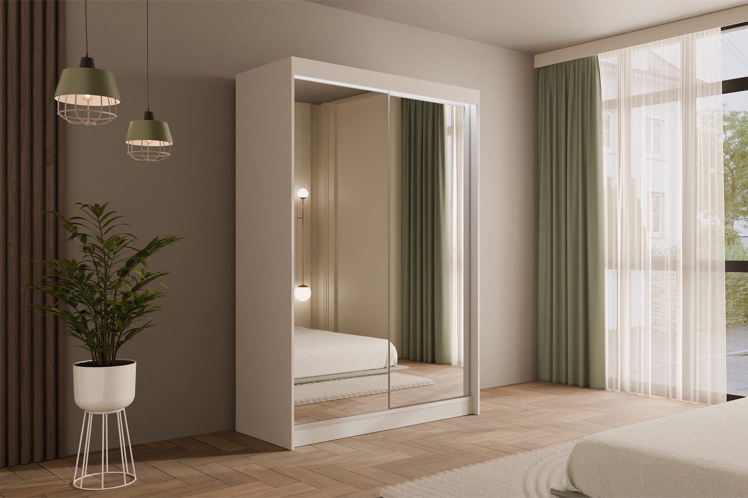 ALTDECOR Schiebetürenschrank AMOHA (Kleiderschrank Garderobenschrank mit günstig online kaufen