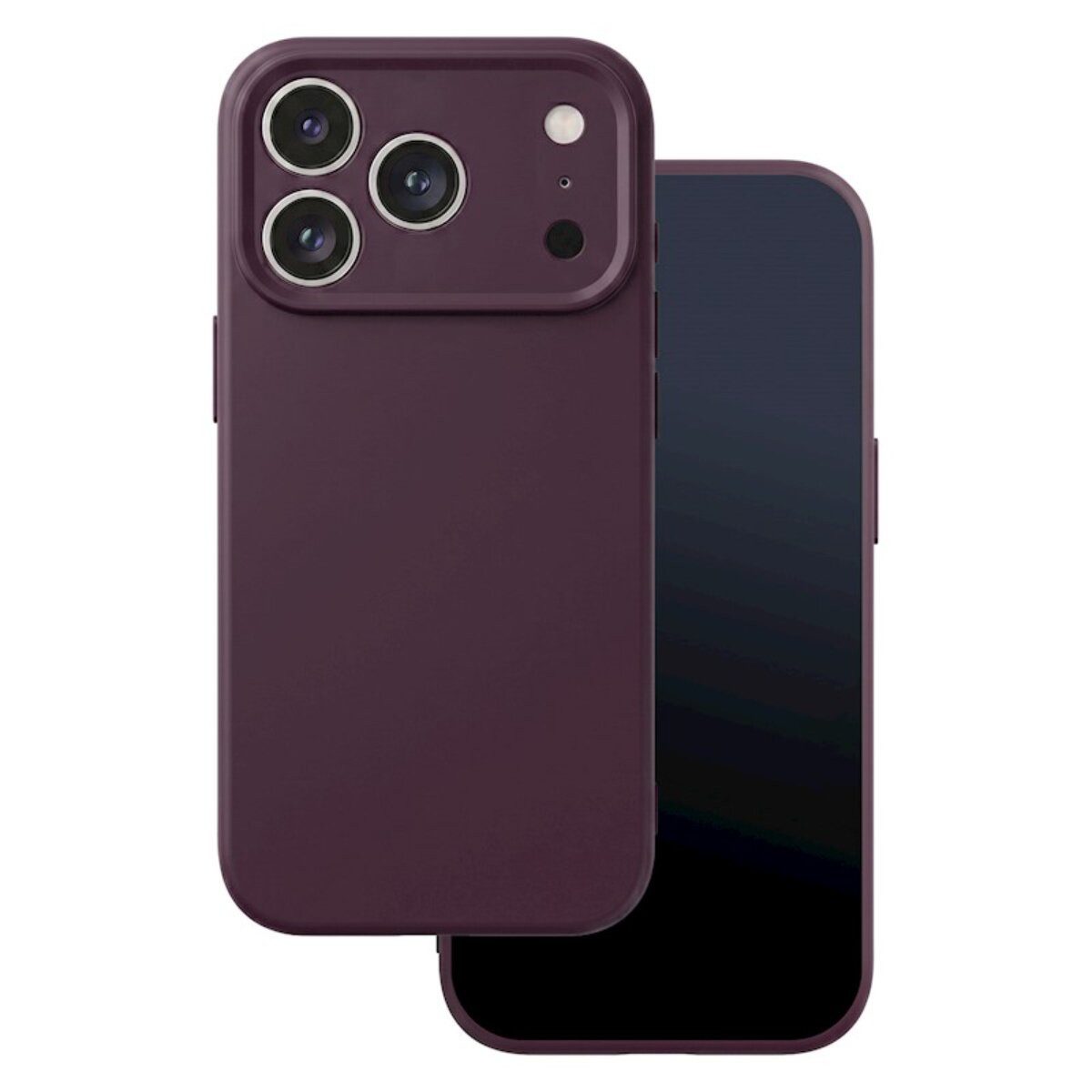 TFO Handyhülle Silikon Kompatibel mit iPhone 18 Pro Max / 17 Pro Max Kirschrot 6,9, Microfleece-Futter und matte Oberfläche – Bild 2 von 5