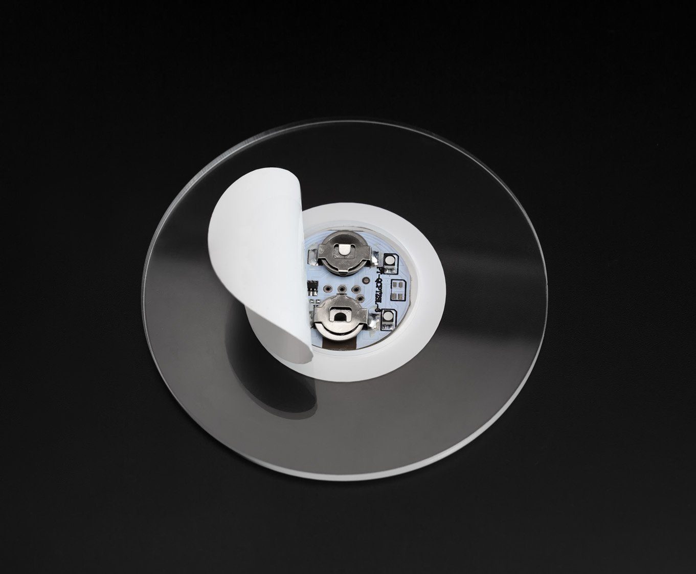 PRECORN Dekolicht 2er LED Untersetzer Bierdeckel Leuchtend f. Getränke Gläser Flaschen