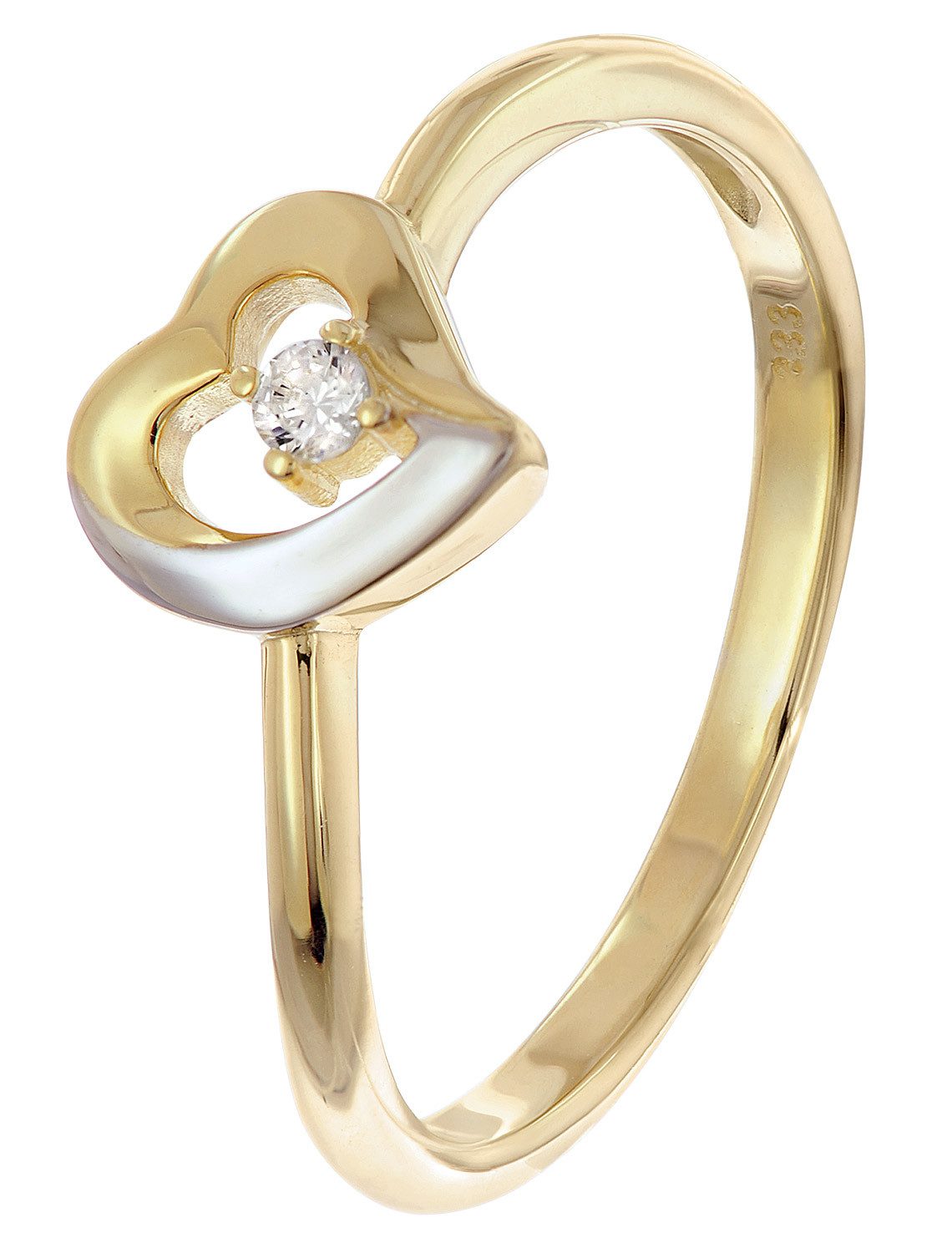 Glizz Goldring DamenGold 333/8K Bicolor günstig online kaufen