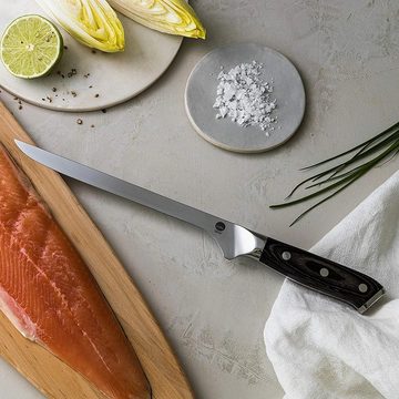 wilfa Fischfiliermesser W20FK, Messer mit 20cm langer Klinge, Klingenhärte: HRC: 54-57