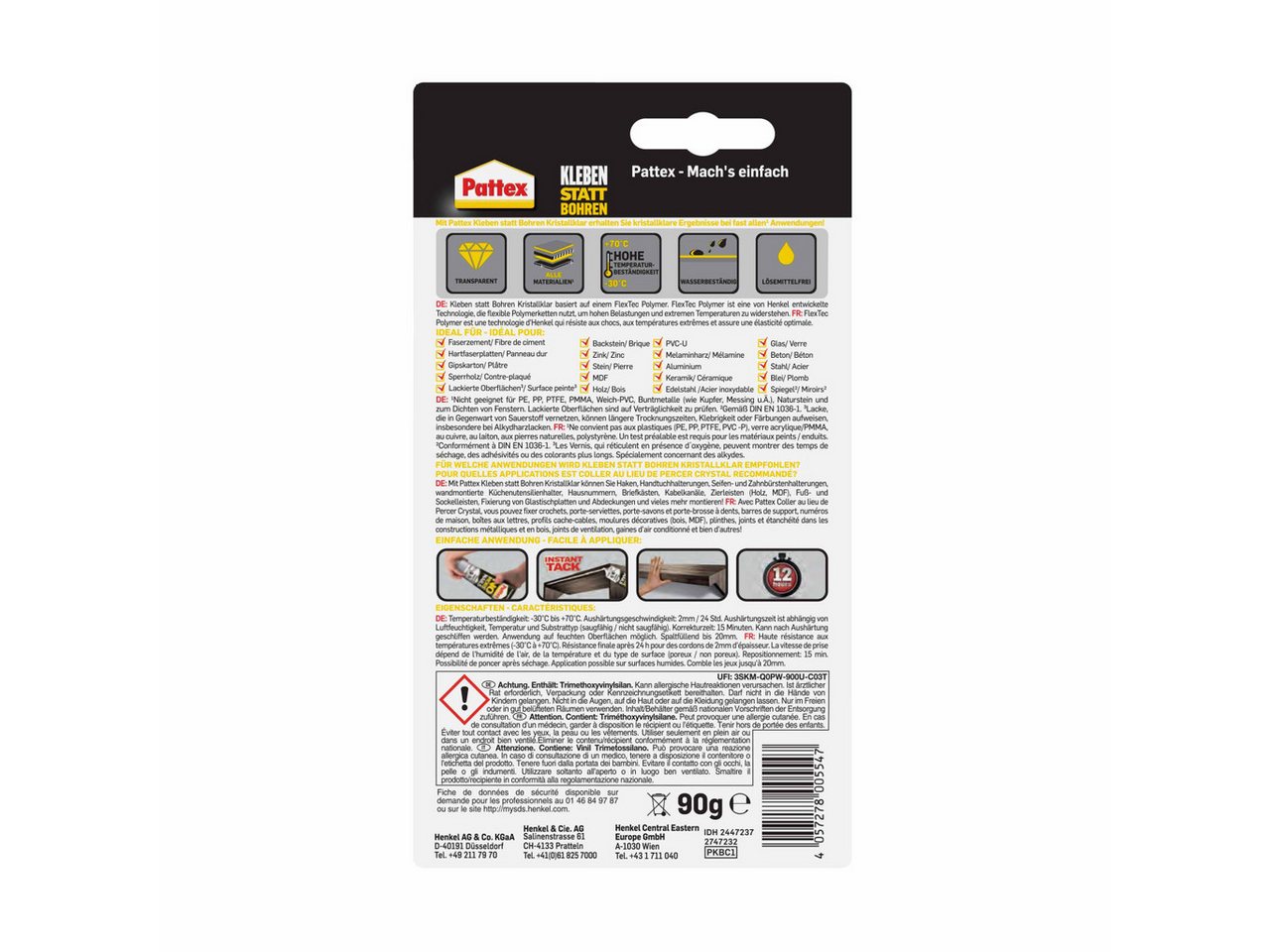 Thumbnail - Pattex Bastelkleber Pattex Montagekleber Kleben statt Bohren