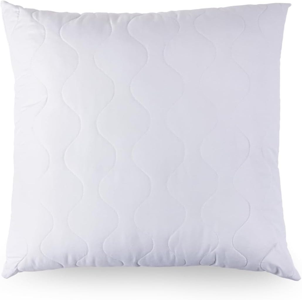 Heimtex Kopfkissen Gesteppte Kissen – 2er-Pack waschbare Kissen mit Baumwollfaserfüllung, Bezug: 2