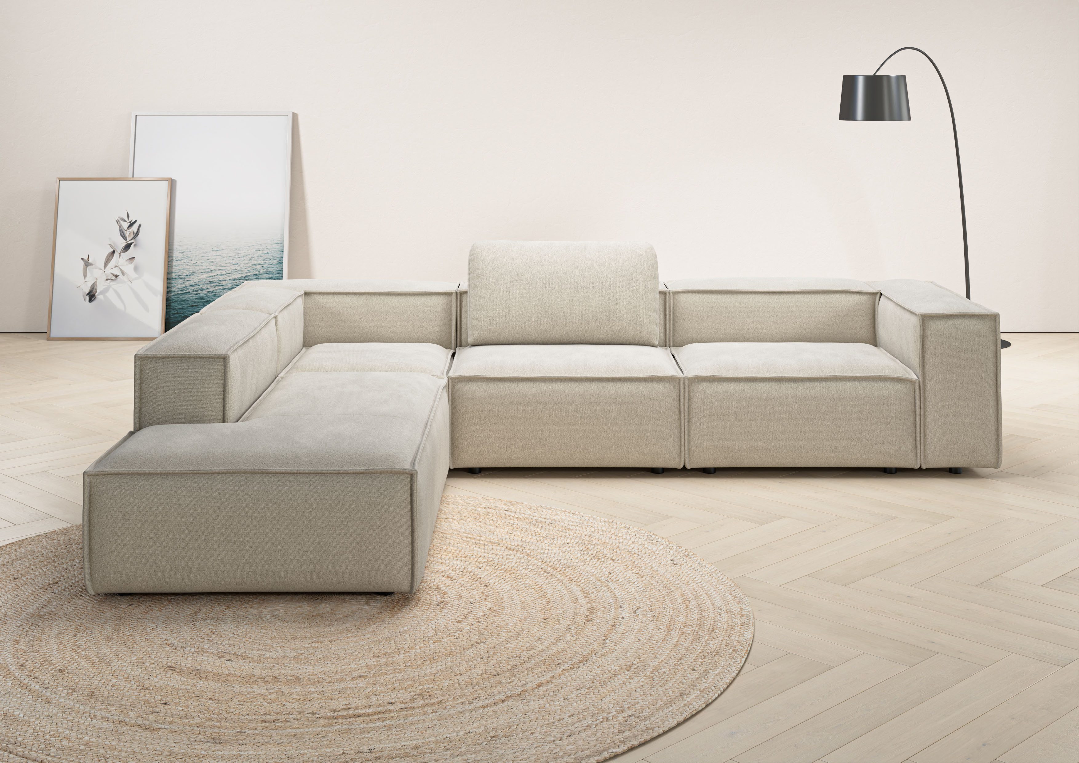 Places of Style Ecksofa Watertown moderne L-Form, Breite 311 cm günstig online kaufen