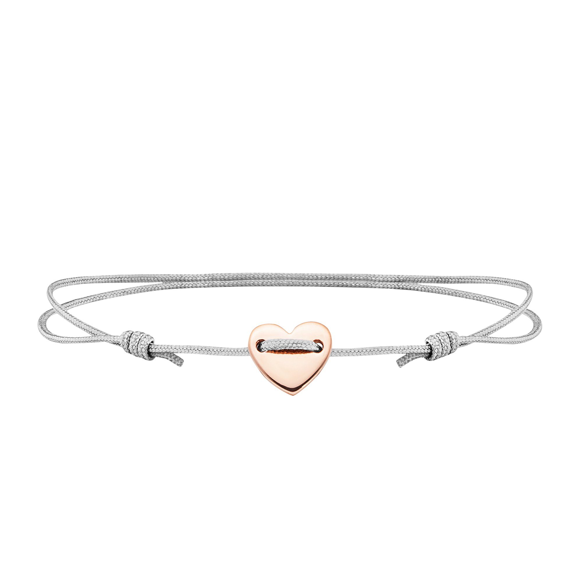 CAÏ Silber Herz Armband 925/- Sterling rotvergoldet