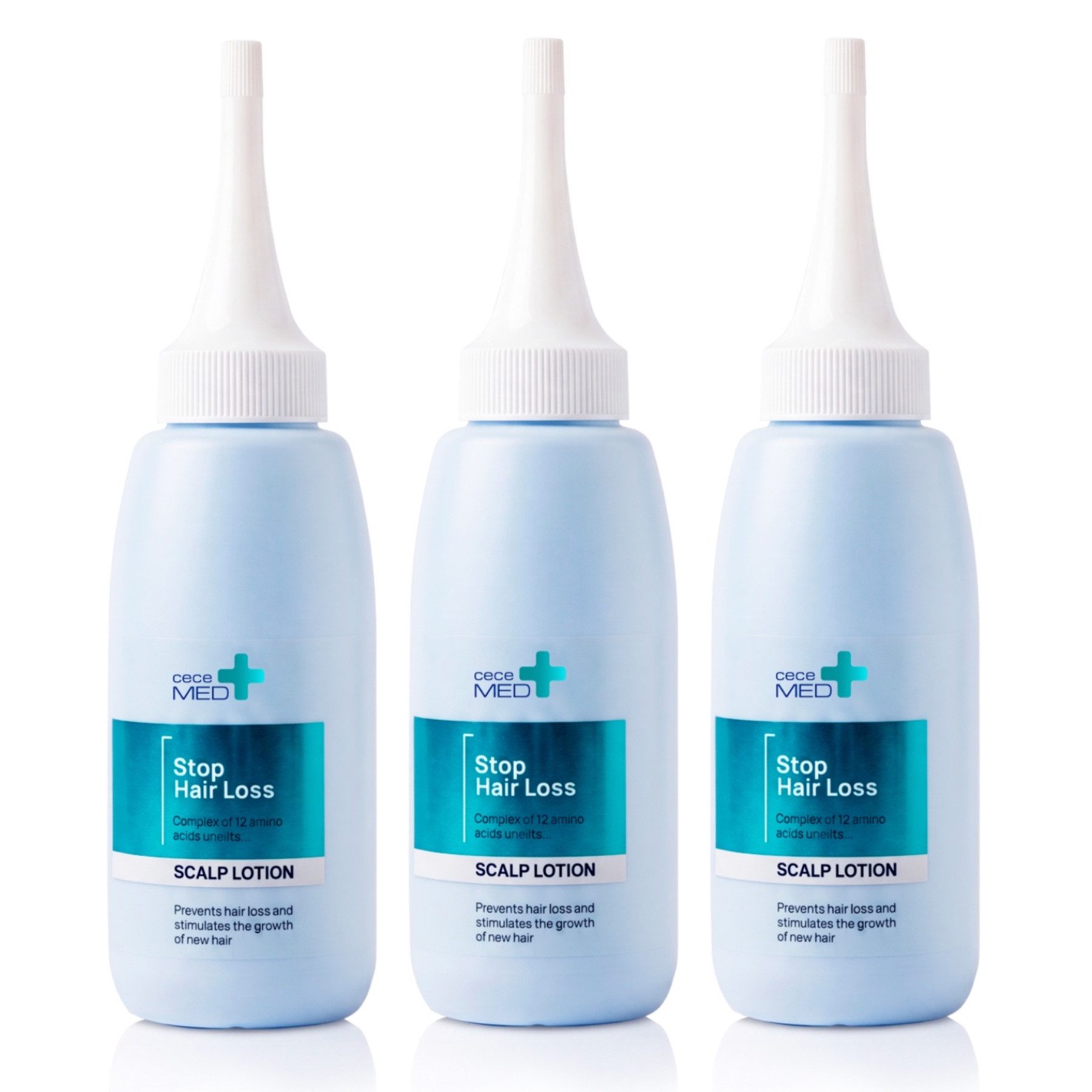 CECE MED Haarkur Haarlotion gegen Haarausfall Repair Haar Pflege Lotion Regeneration, 3-tlg., Anti-Haarausfall, Haarwachstum, Haarpflege