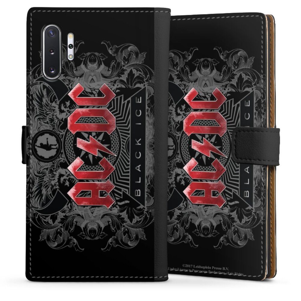 DeinDesign Handyhülle ACDC Fanartikel Black Ice ACDC black ice, Samsung  Galaxy Note 10 Plus 5G Hülle Handy Flip Case Wallet Cover