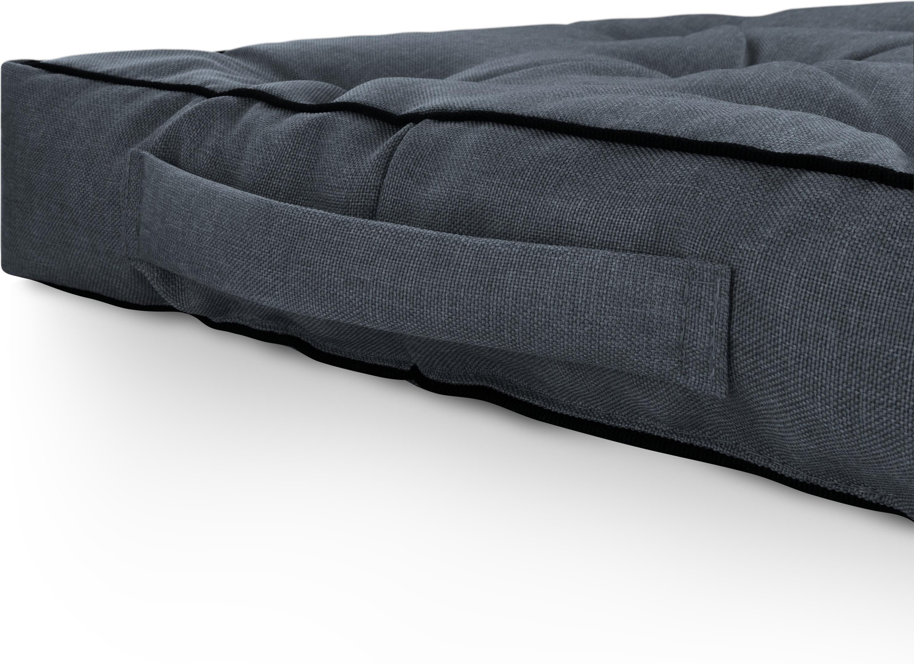 Aspero Sitzauflage 4 Stuhlkissen 45x45 cm Murcia, Gepolsterte Outdoor Auflage mit Steppung – Bild 5 von 5