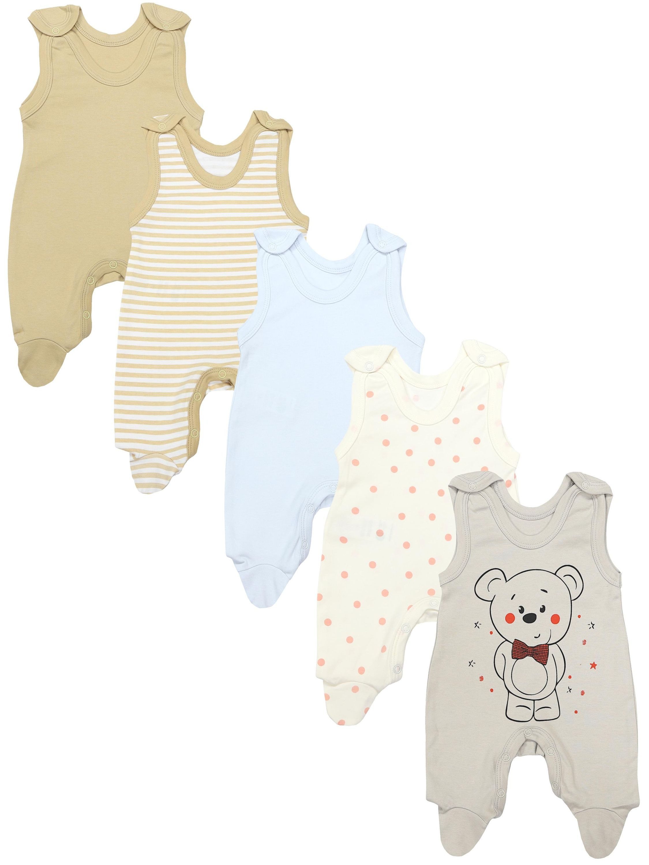 TupTam Strampler TupTam Baby Unisex Strampler mit Aufdruck Spruch 5er Pack