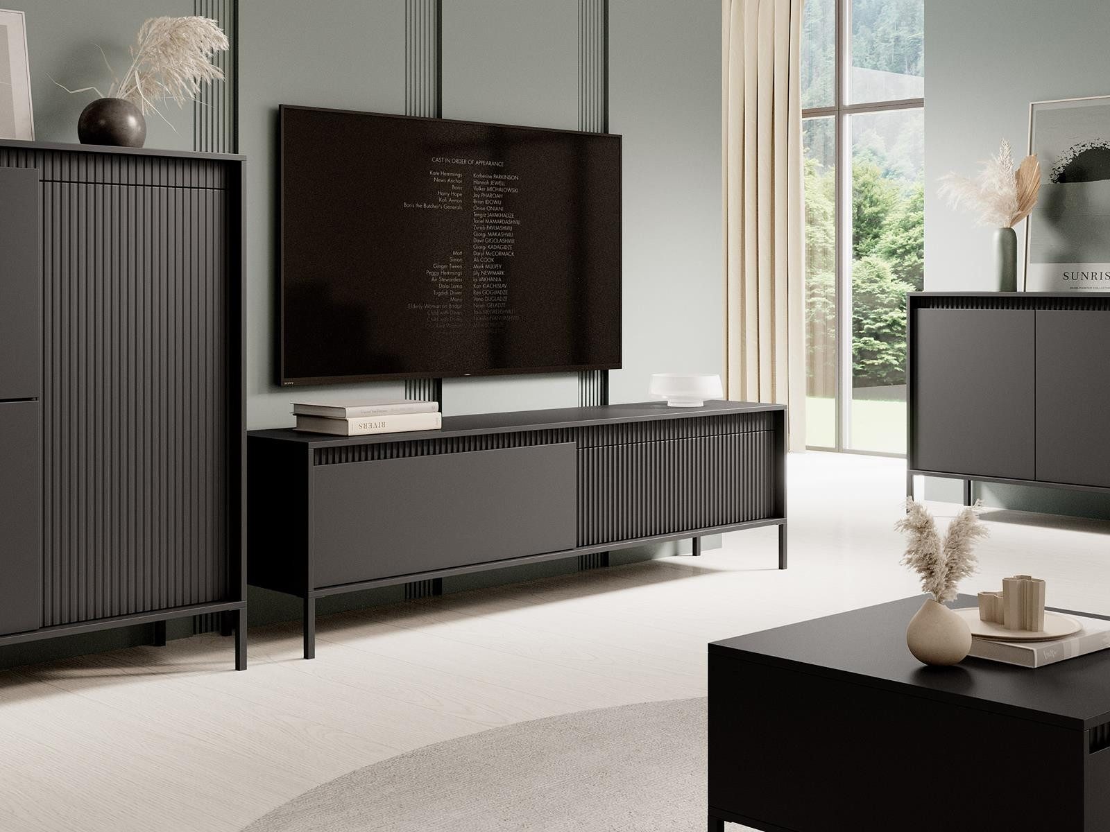 Compleo TV-Schrank mit zwei Klappen, Fronten günstig online kaufen