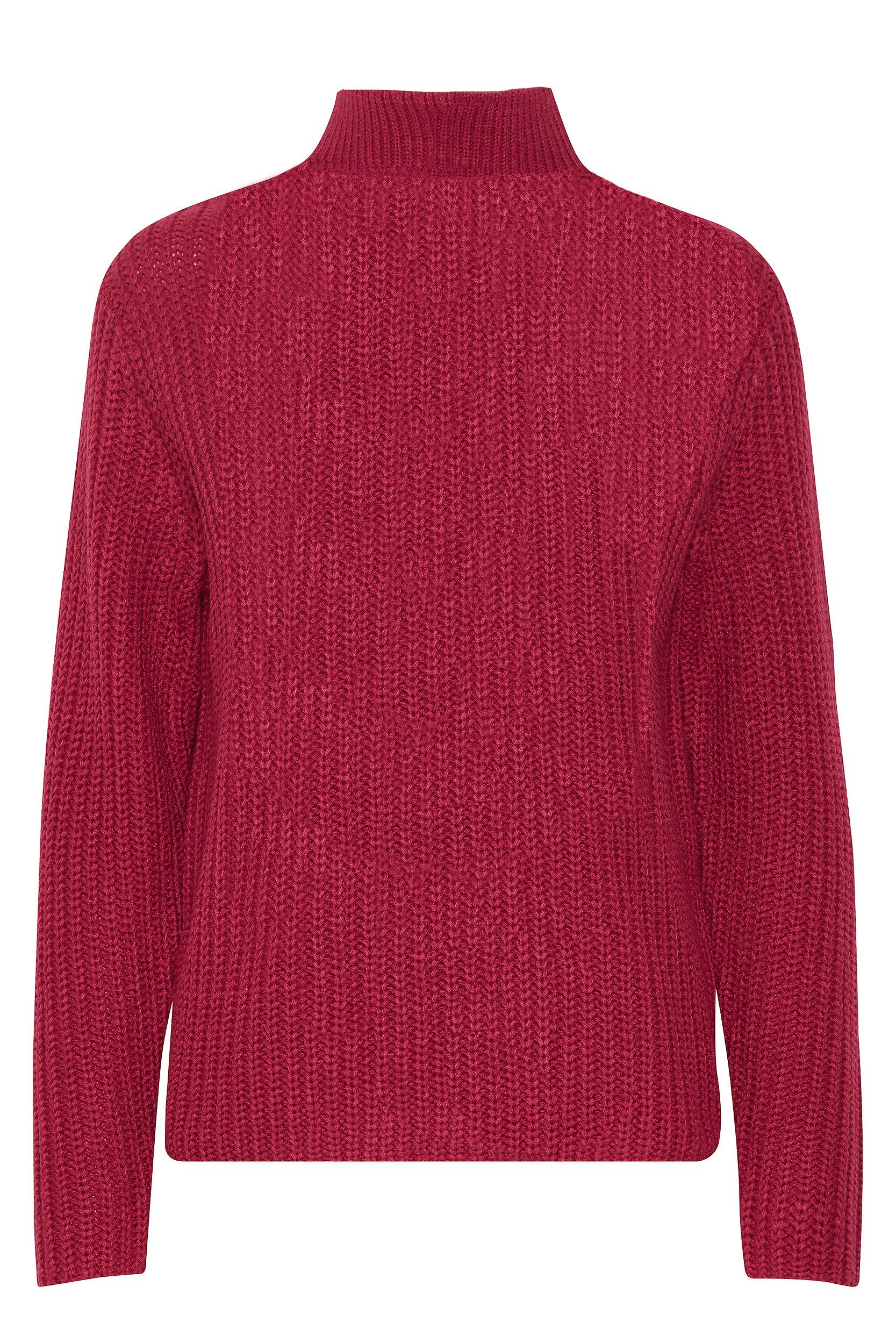 b.young Strickpullover Grobstrick Troyer mit Reißverschluss günstig online kaufen