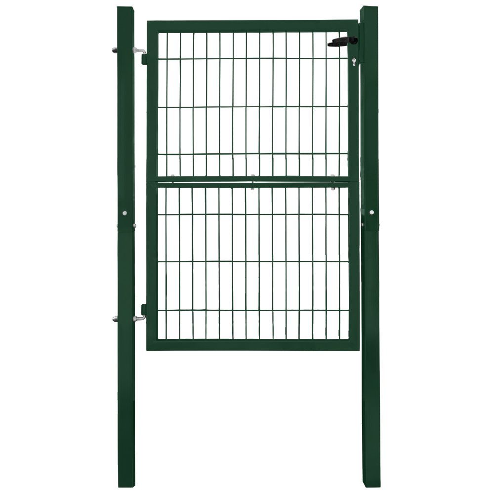 V2Aox Gartentor Gartentor Gartentür Zauntür Zauntor Pforte Grün 140 cm Quadratrohr