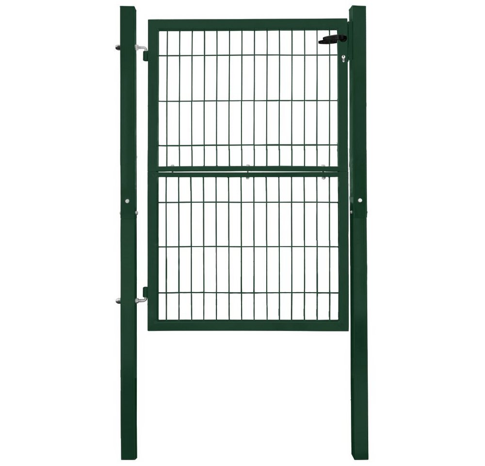 V2Aox Gartentor Gartentor Gartentür Zauntür Zauntor Pforte Grün 140 cm Quadratrohr