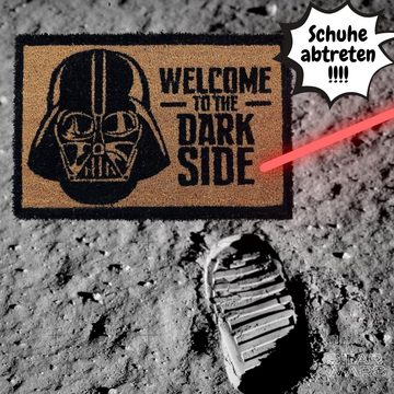 Fußmatte Türmatte Star Wars Darth Vader Welcome to The Dark Side, Star Wars, Rechteckig, Höhe: 2,5 mm