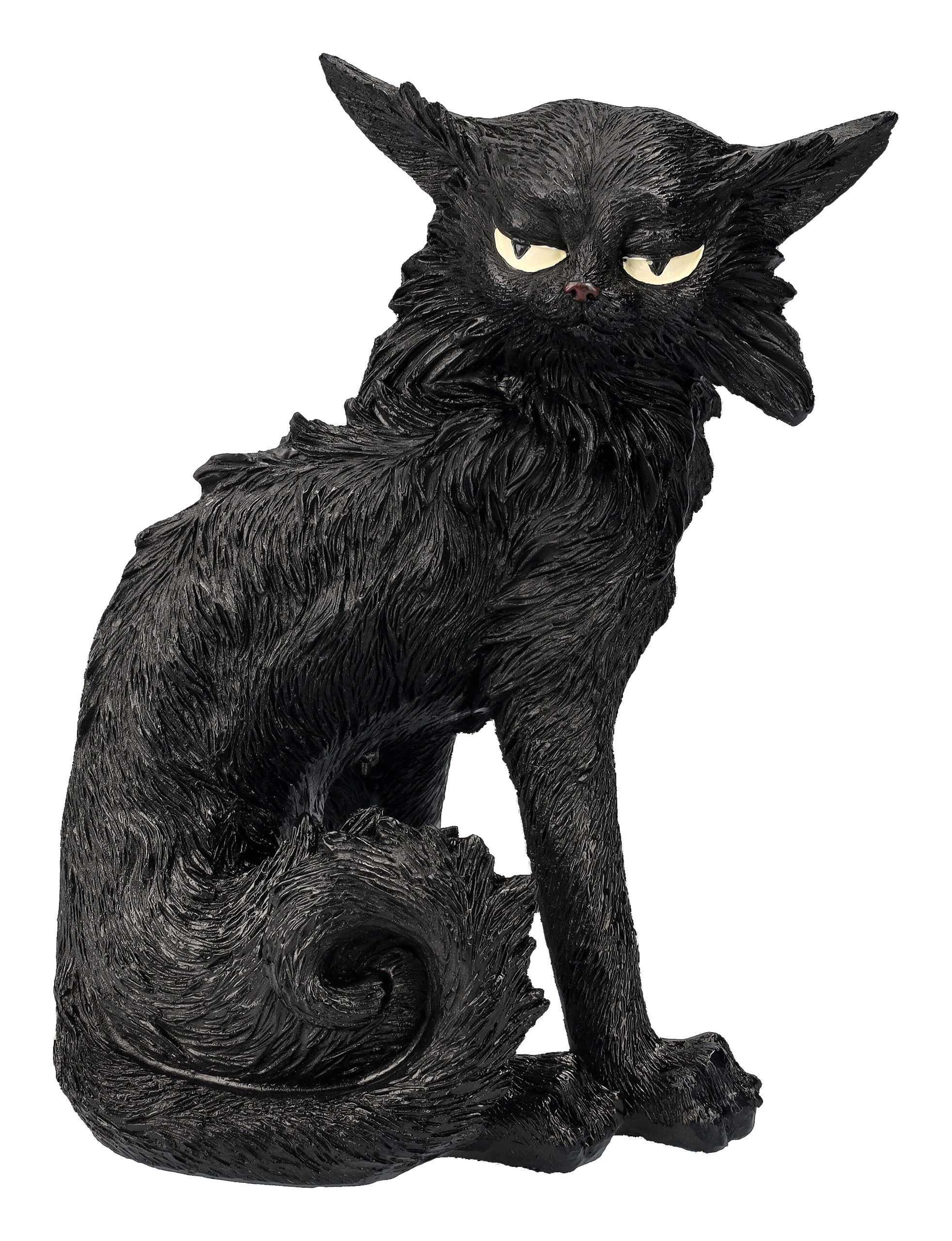 Figuren Shop GmbH Tierfigur Schwarze Katzen Figur - Salem klein - Tierfigur Dekoration