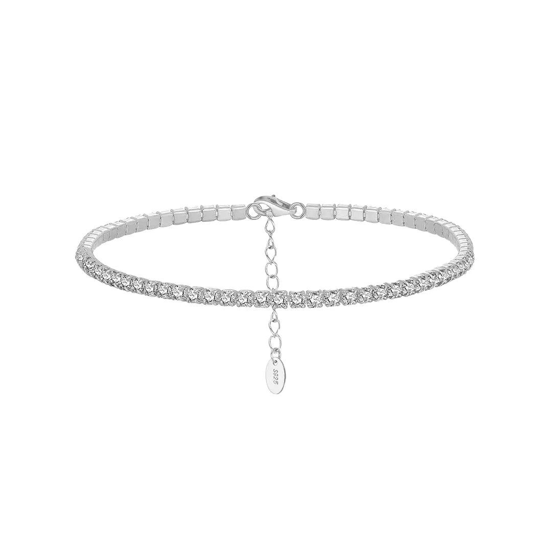Tennisarmband Suzan Gold® 925 Silber Tennisarmband für Damen, Verstellbares