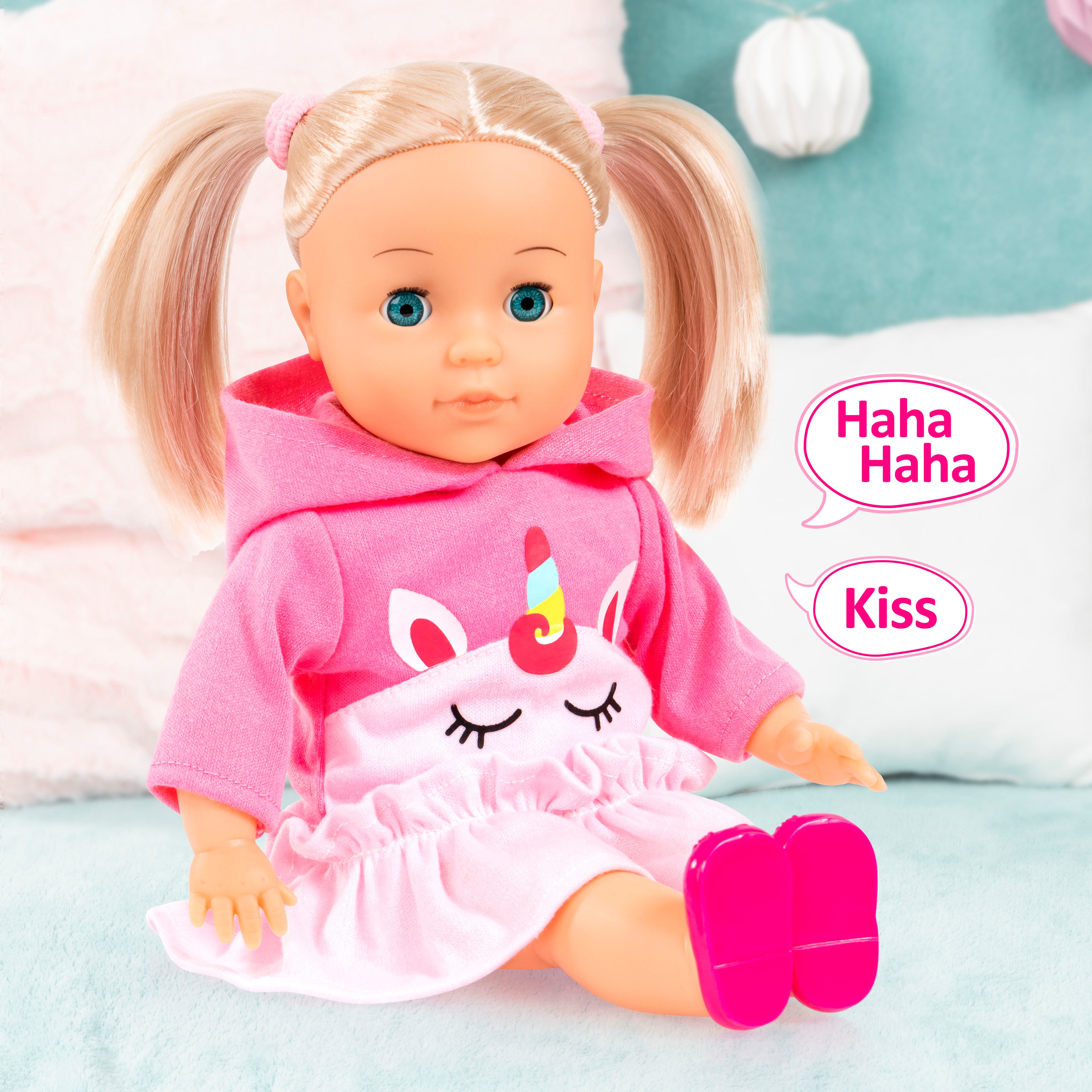 Bayer Stehpuppe Little Love, Charlene 33 cm, mit Schlafaugen und Babygeräuschen