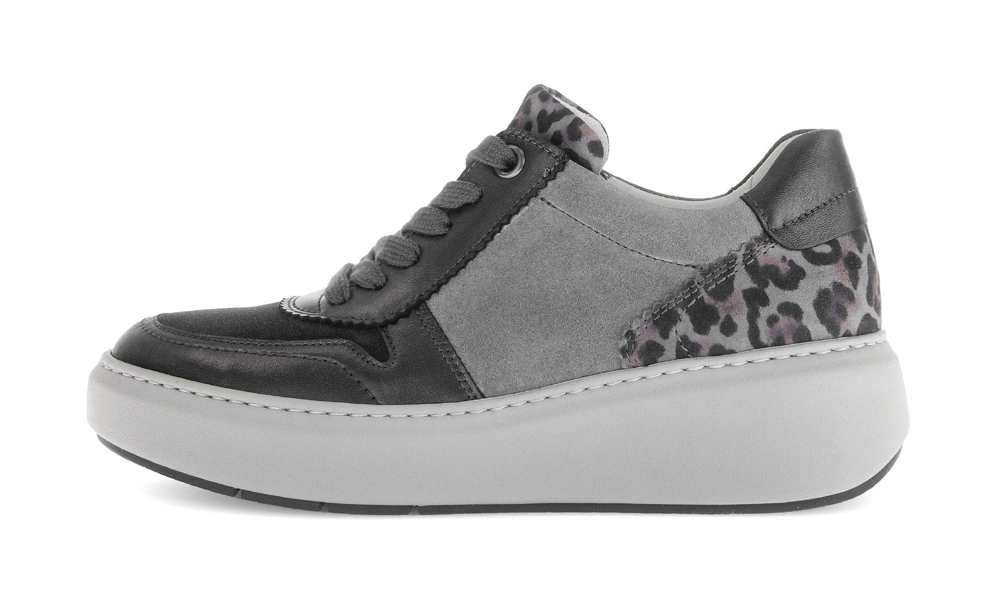 Gabor Keilsneaker, Plateau, Halbschuh, Schnürschuh in Bequemweite G (weit)