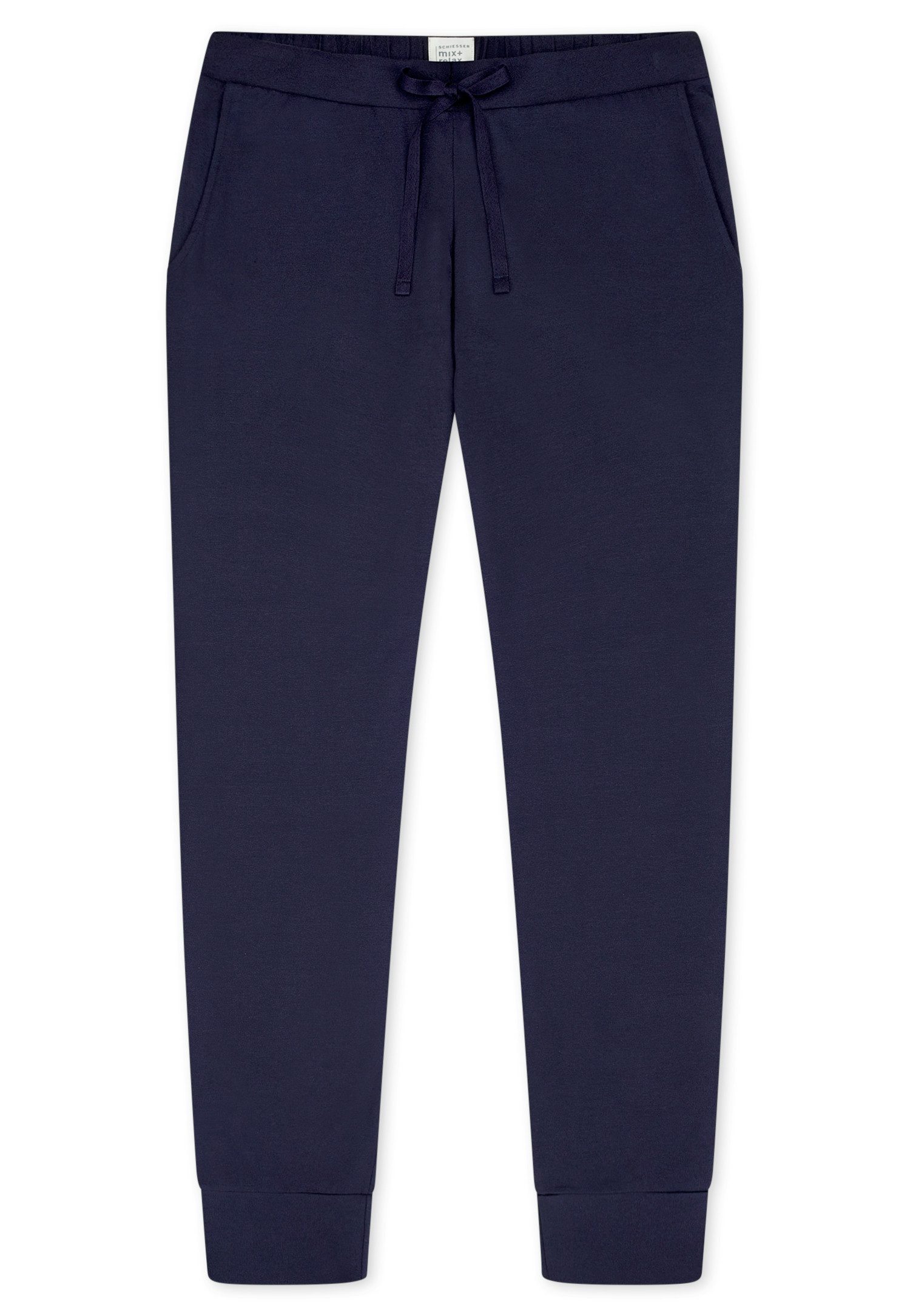 Schiesser Pyjamahose Mix + Relax Cotton-Mix, Gummizug, Bindeband, seitliche Taschen