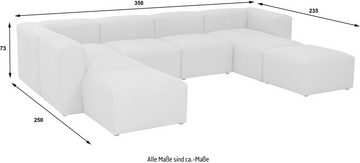 Max Winzer® Wohnlandschaft Lena, Spar-Set 7 Teile, Sofa-Set 01 aus 7 Sitz-Elementen, individuell kombinierbar
