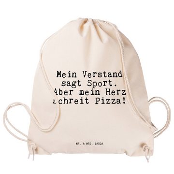 Mr. & Mrs. Panda Sporttasche Mein Verstand sagt Sport.... - Transparent - Geschenk, Backen, Kochen (1-tlg)