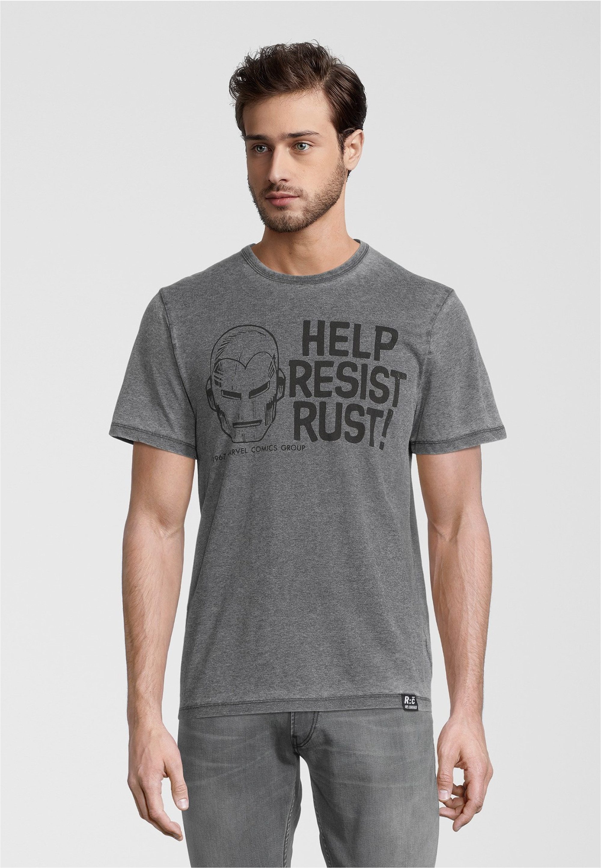 Recovered T-Shirt Marvel Help Resist Rust (1-tlg) mit coolem Marvel-Print