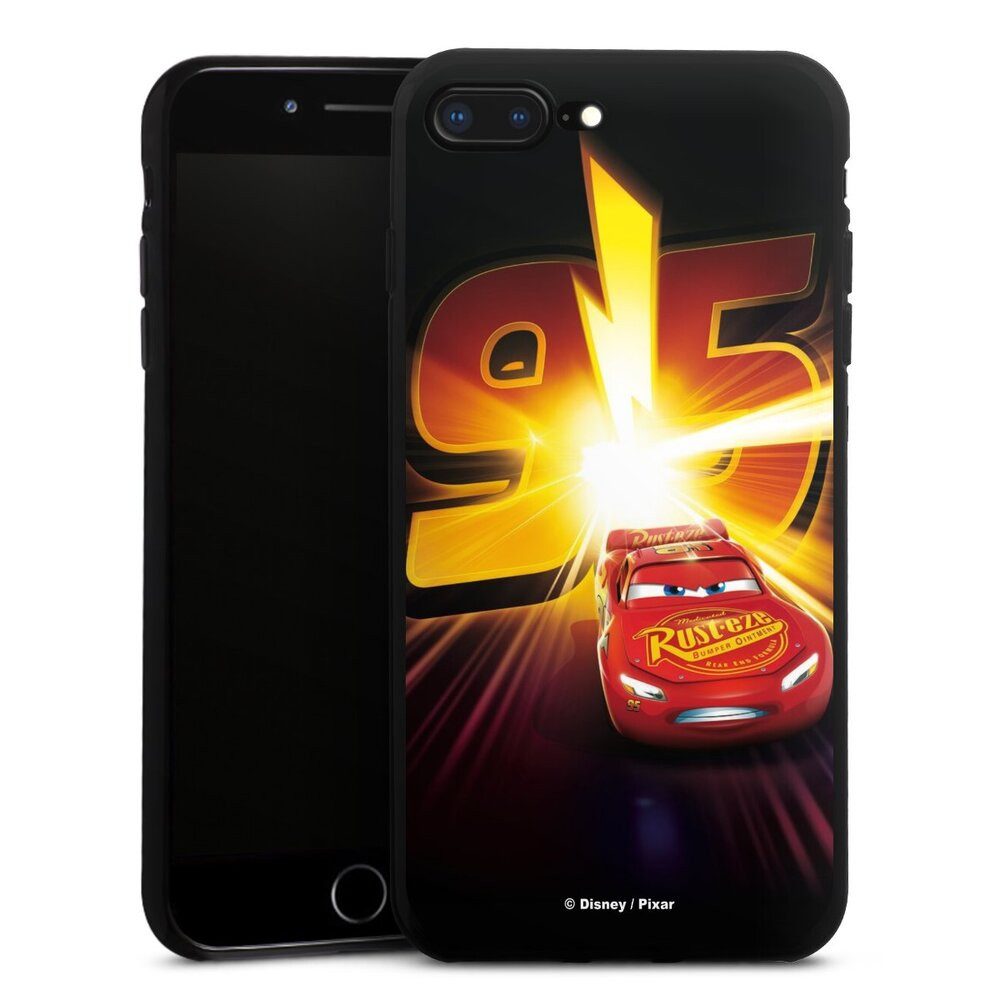 DeinDesign Handyhülle Offizielles Lizenzprodukt Cars Lightning Mcqueen 95 Cars3 Lightning 95, Apple iPhone 7 Plus Silikon Hülle Bumper Case Handy Schutzhülle