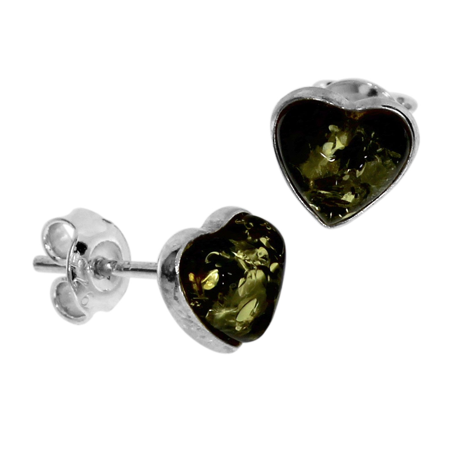 OSTSEE-SCHMUCK Paar Ohrstecker Ostsee-Schmuck Ohrstecker Herz günstig online kaufen