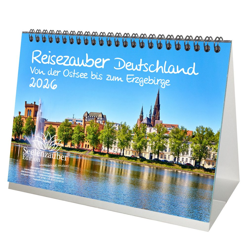 Seelenzauber Tischkalender Reisezauber Deutschland Ostsee Erzgebirge DIN A5 Tischkalender 2026