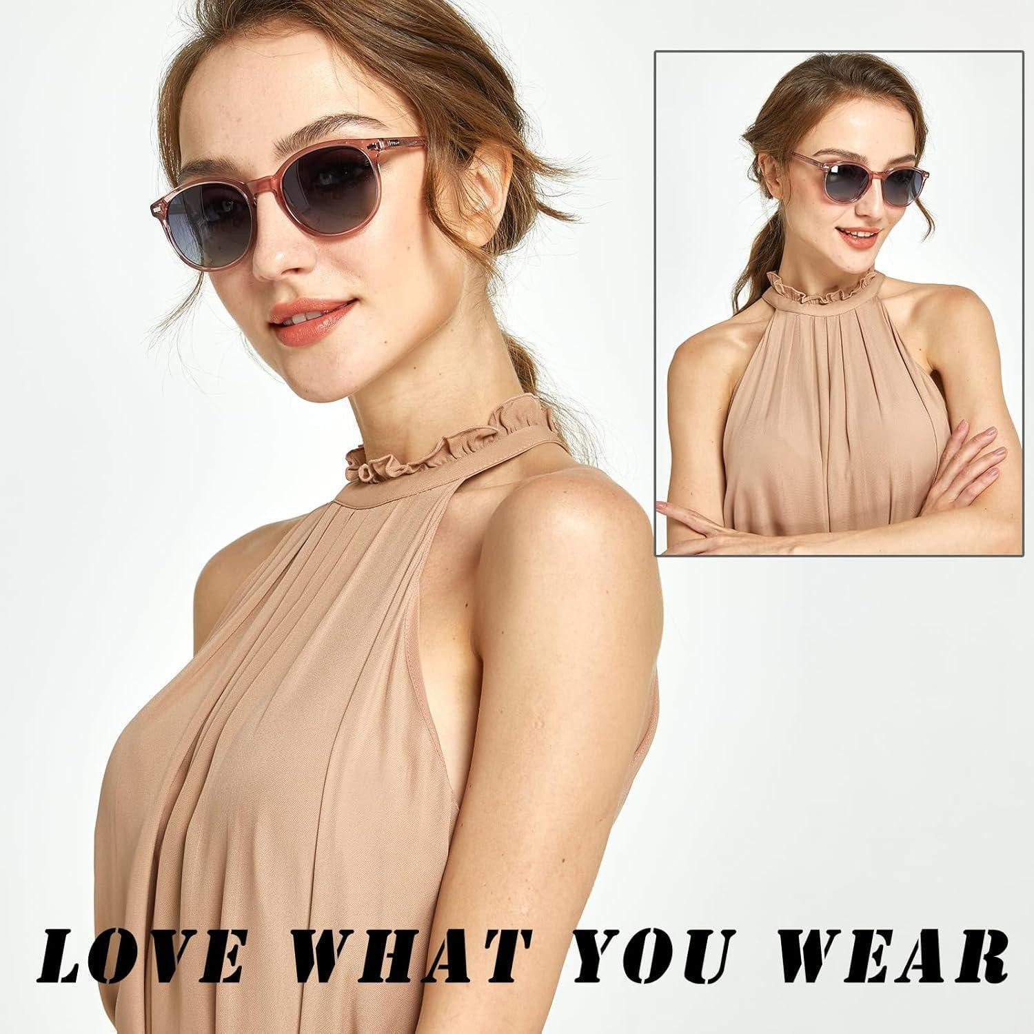 LuxusKollektion Retrosonnenbrille Damensonnenbrille retro polarisiert UV400 Acetat leicht