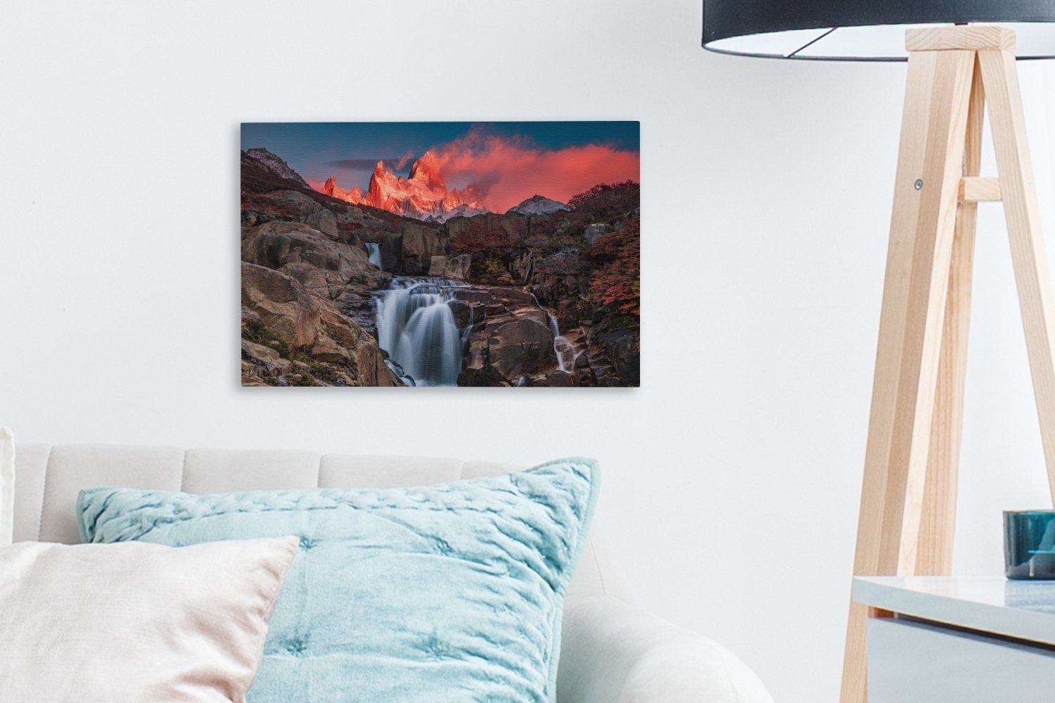 OneMillionCanvasses® Leinwandbild Fitz Roy, in 30x20 cm Argentinien, Patagonien, St), Wanddeko, (1 Wandbild Leinwandbilder, Aufhängefertig