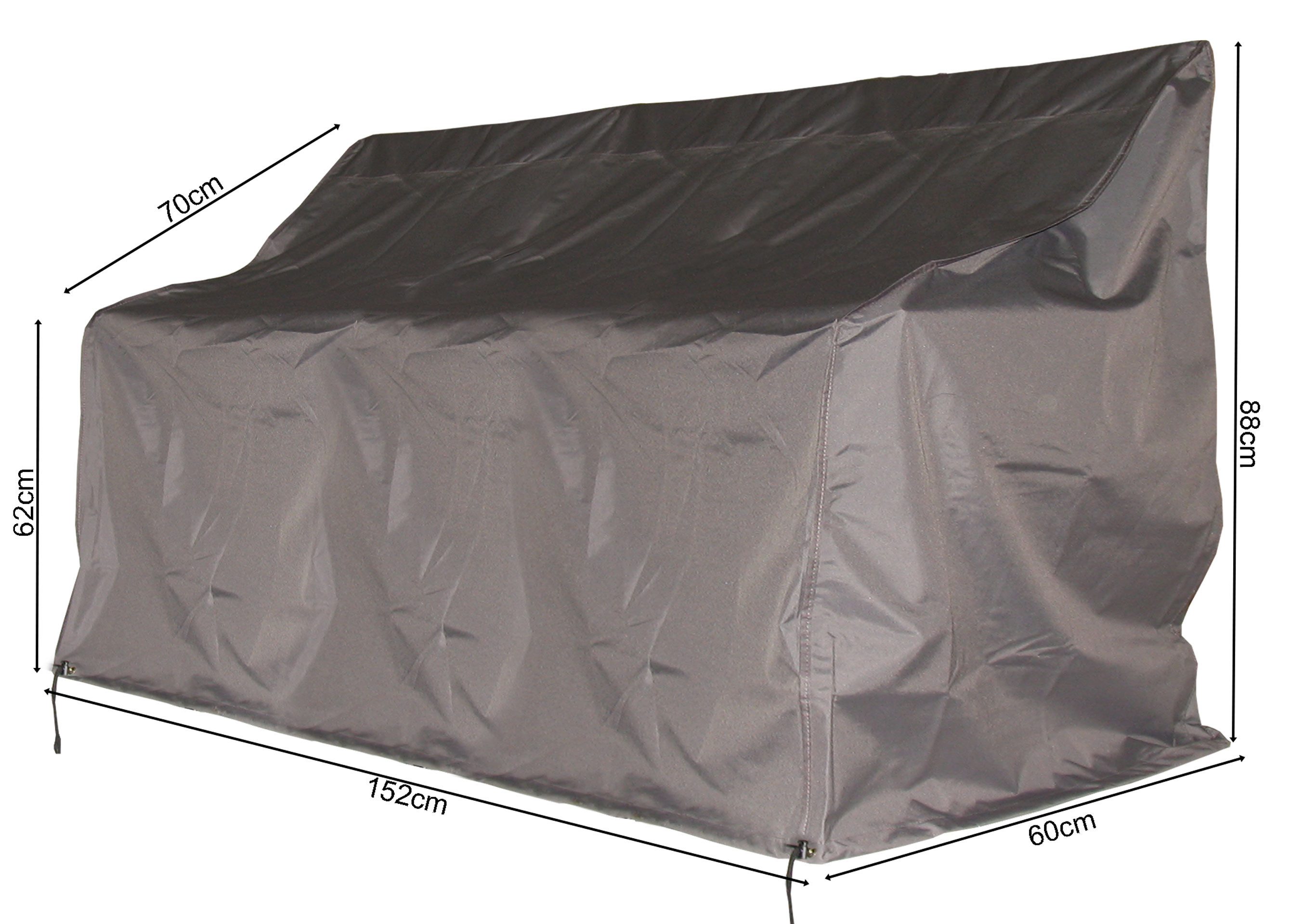 Quick Star Gartenmöbel-Schutzhülle Bankhülle 150x60x88cm Grau günstig online kaufen