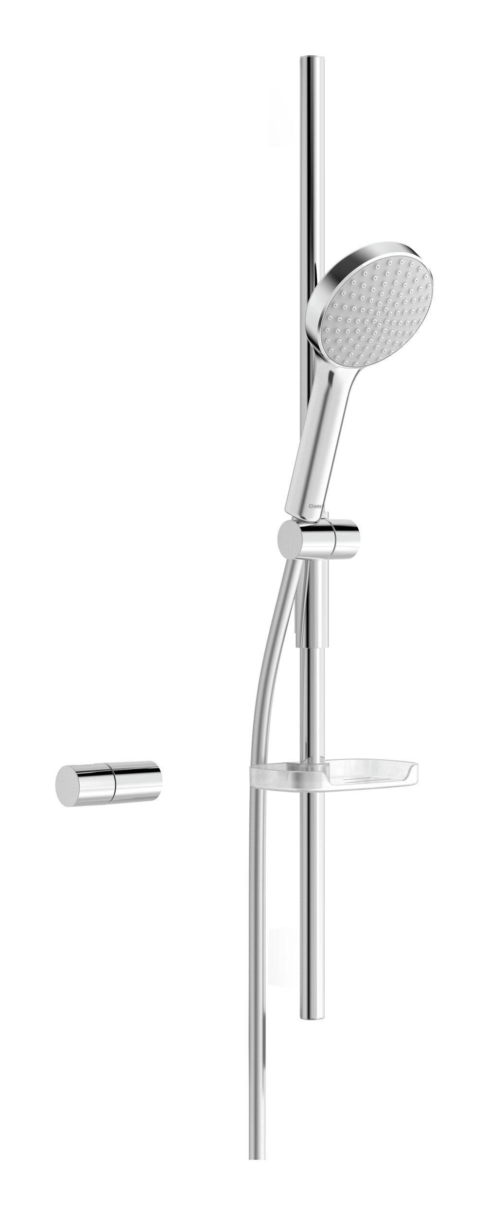 HANSA Brausegarnitur Hansaactivejet, 1 Strahlart(en), Wandstangen-Set 970 mm Handbrause, 1-strahlig Brausenkopfgröße 120 mm