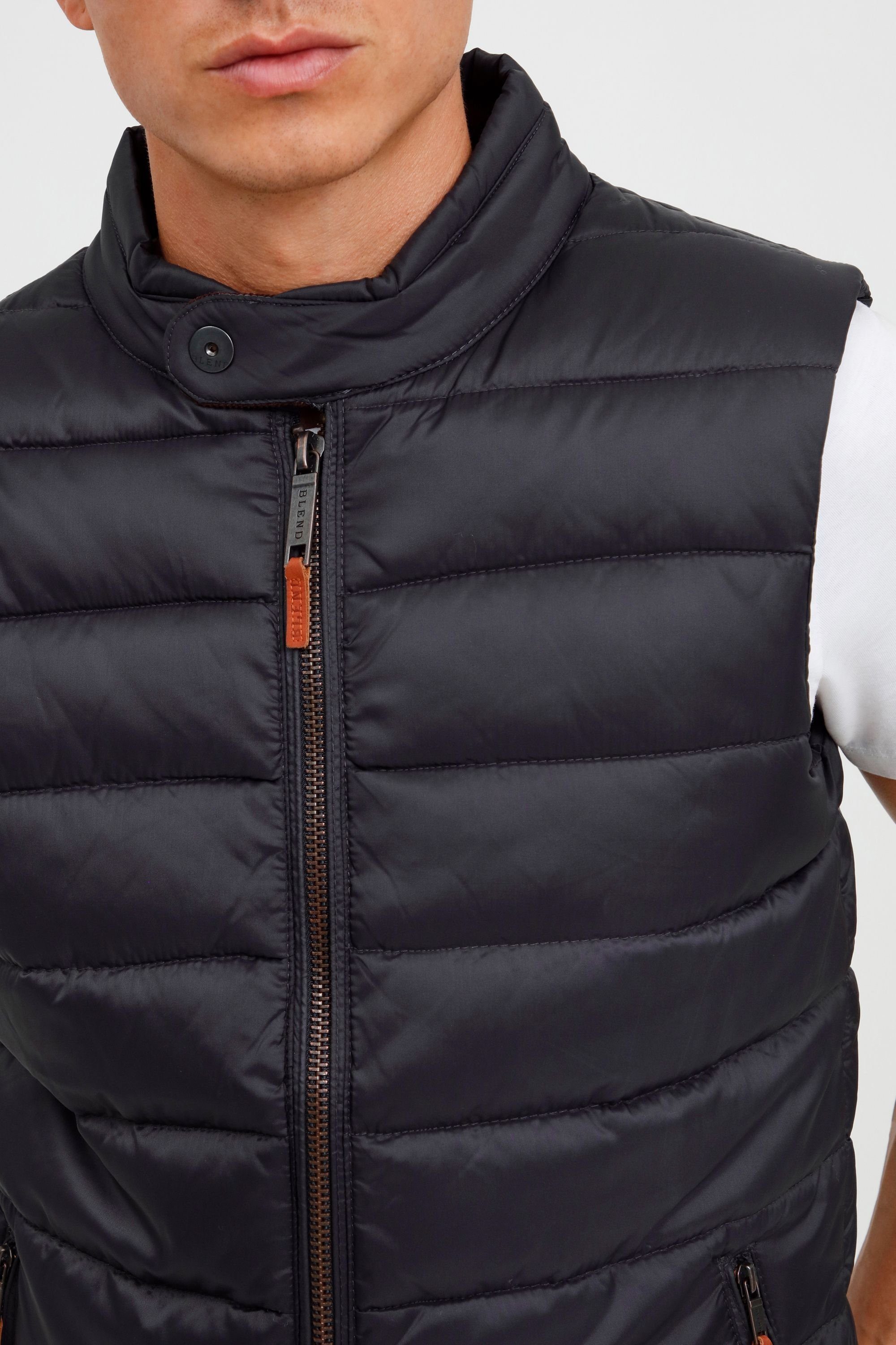 Blend Steppweste BHCam Weste mit Stehkragen und Brusttasche