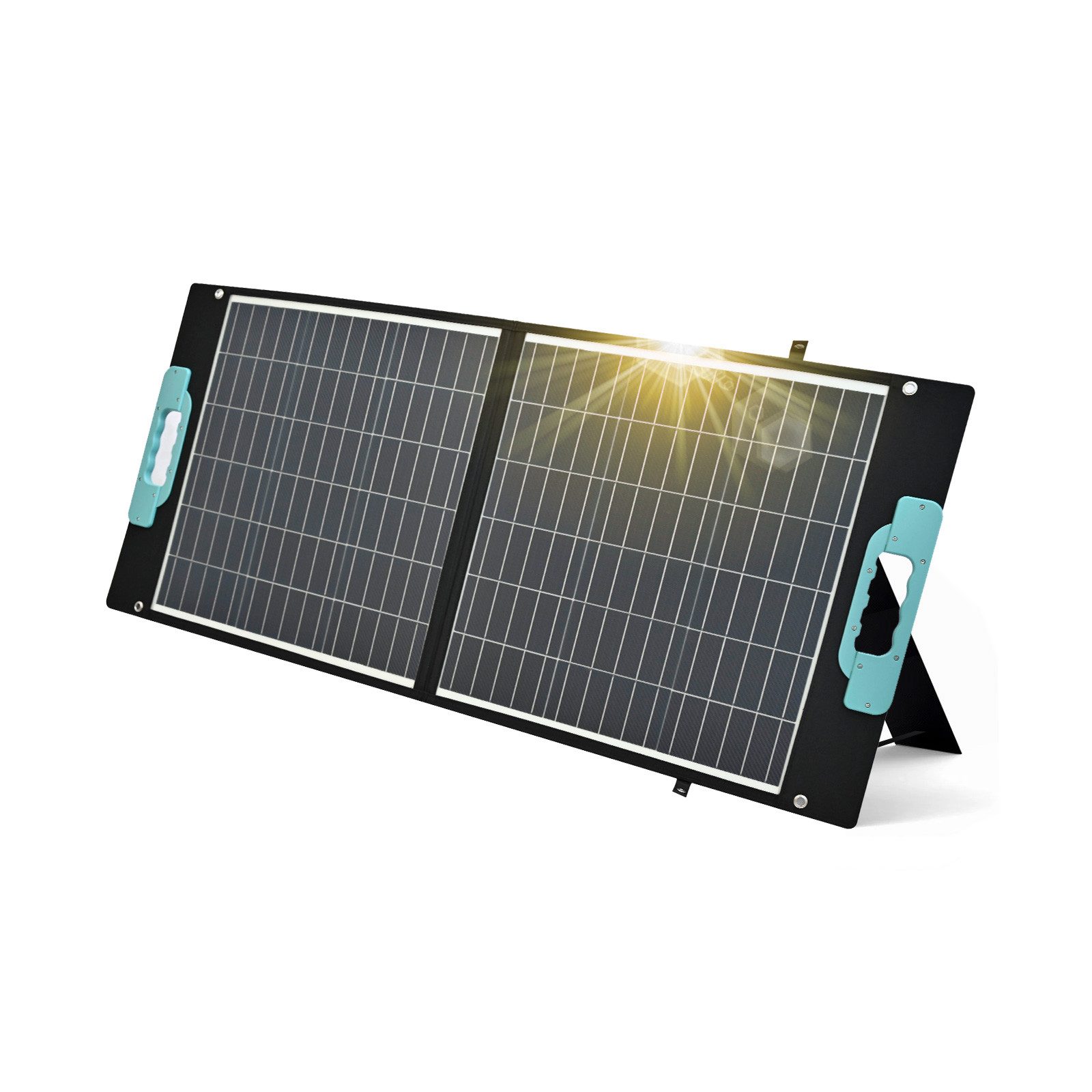 enjoy solar Solarmodul Faltbar Faltbares Solarpanel Solartasche 100W/150W/200W/440W, 12V, Monokristallin, Design für Unterwegs, hohe Schutzleistung