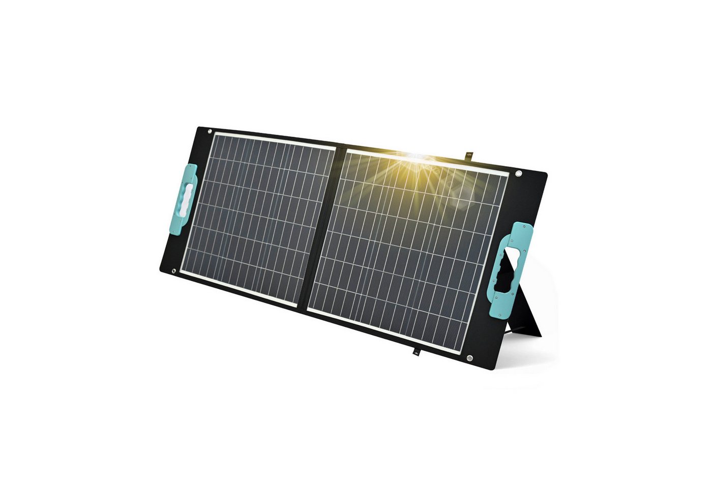 enjoy solar Solarmodul Faltbar Faltbares Solarpanel Solartasche 100W-200W, 12V/400W, 31.9V, Monokristallin, Design für Unterwegs, hohe Schutzleistung