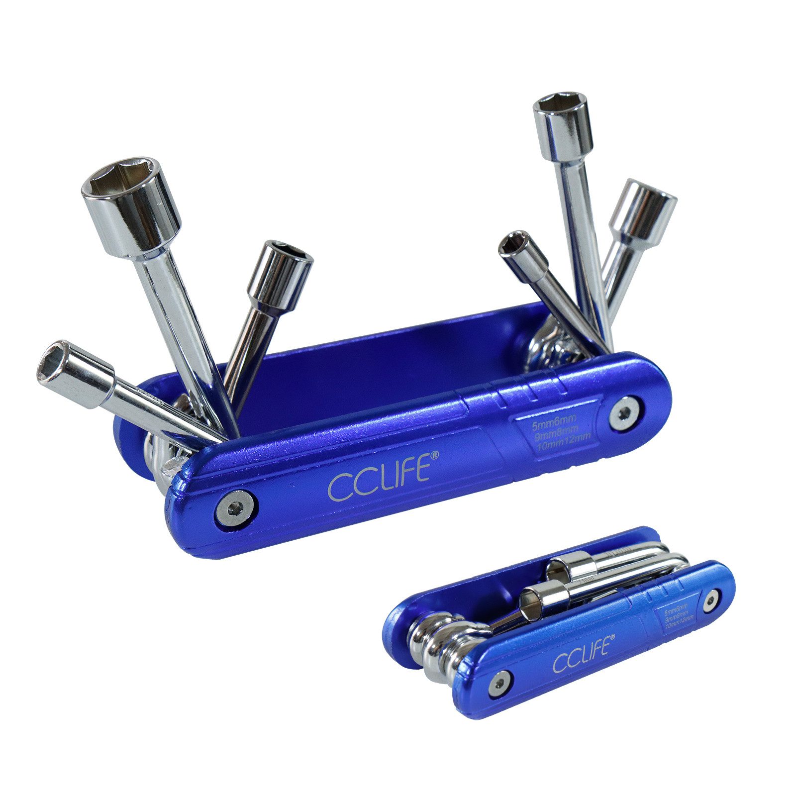 CCLIFE Multitool Fahrrad Reparatur Multifunktionswerkzeug Miniwerkzeug Faltbares Torx, (2 St) – Bild 2 von 3