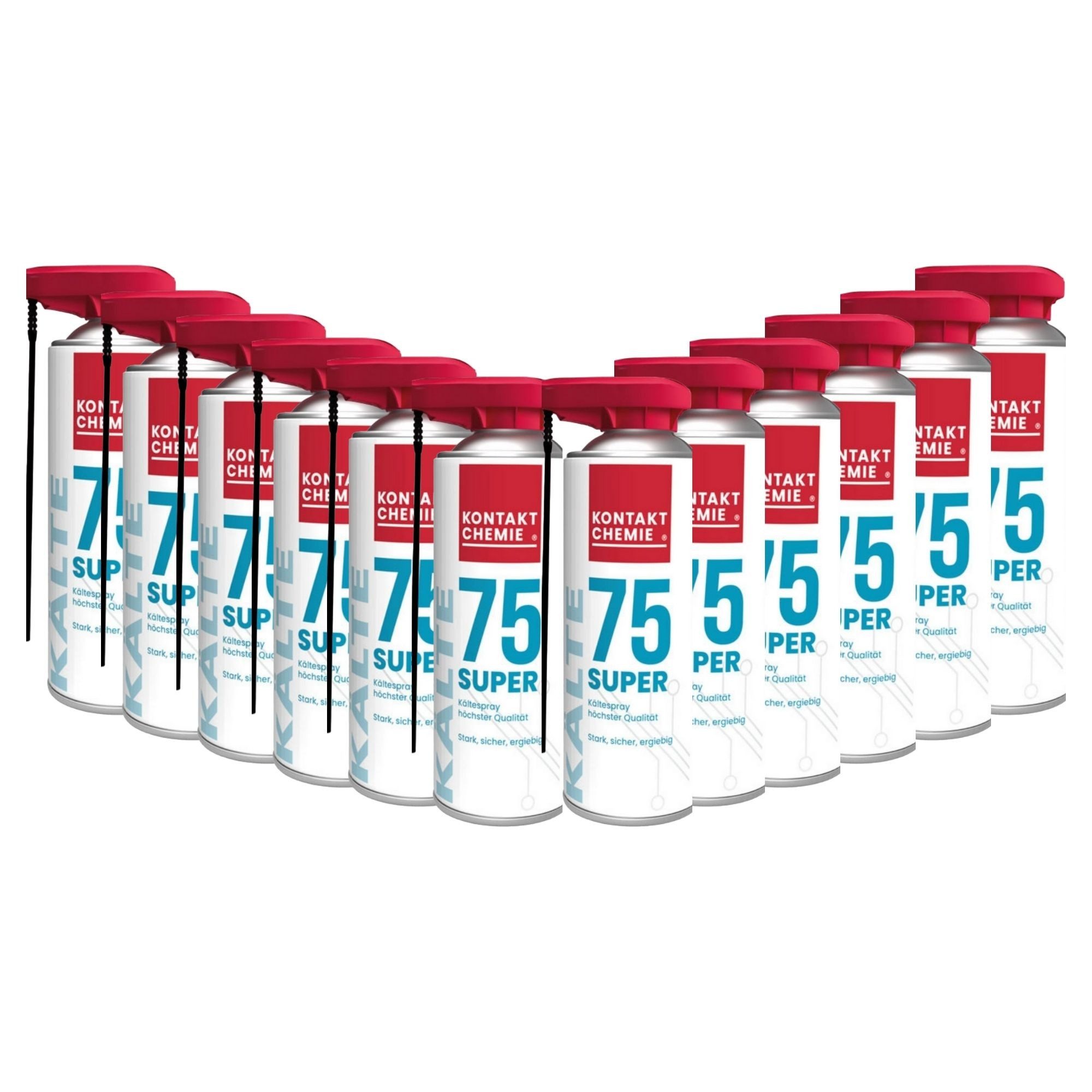 KONTAKT CHEMIE Kältemittel 12 Stück Kältespray, KÄLTE 75 SUPER, je 200ml