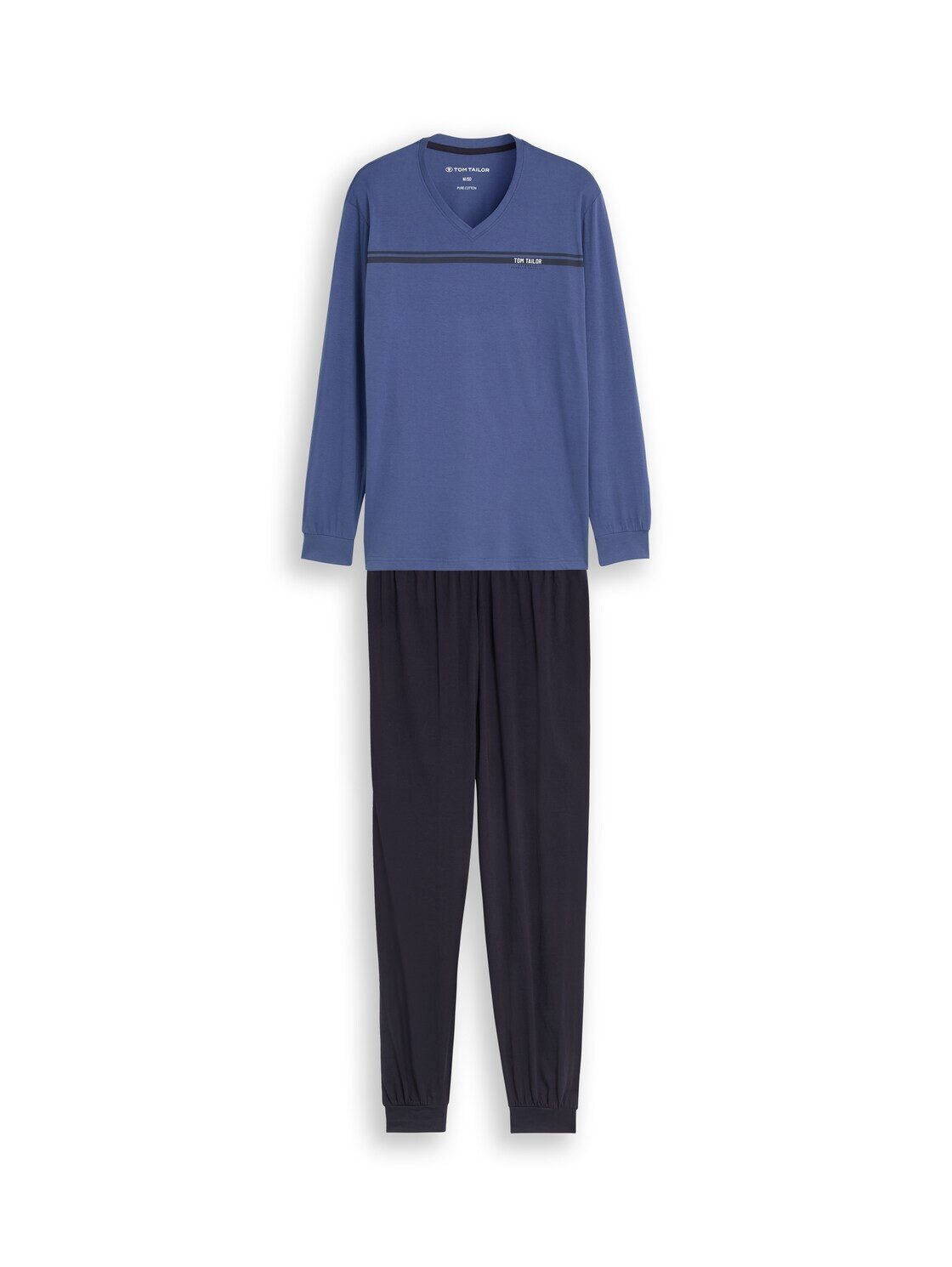 TOM TAILOR Pyjama Unterwäsche Pyjama-Set mit Logo-Print