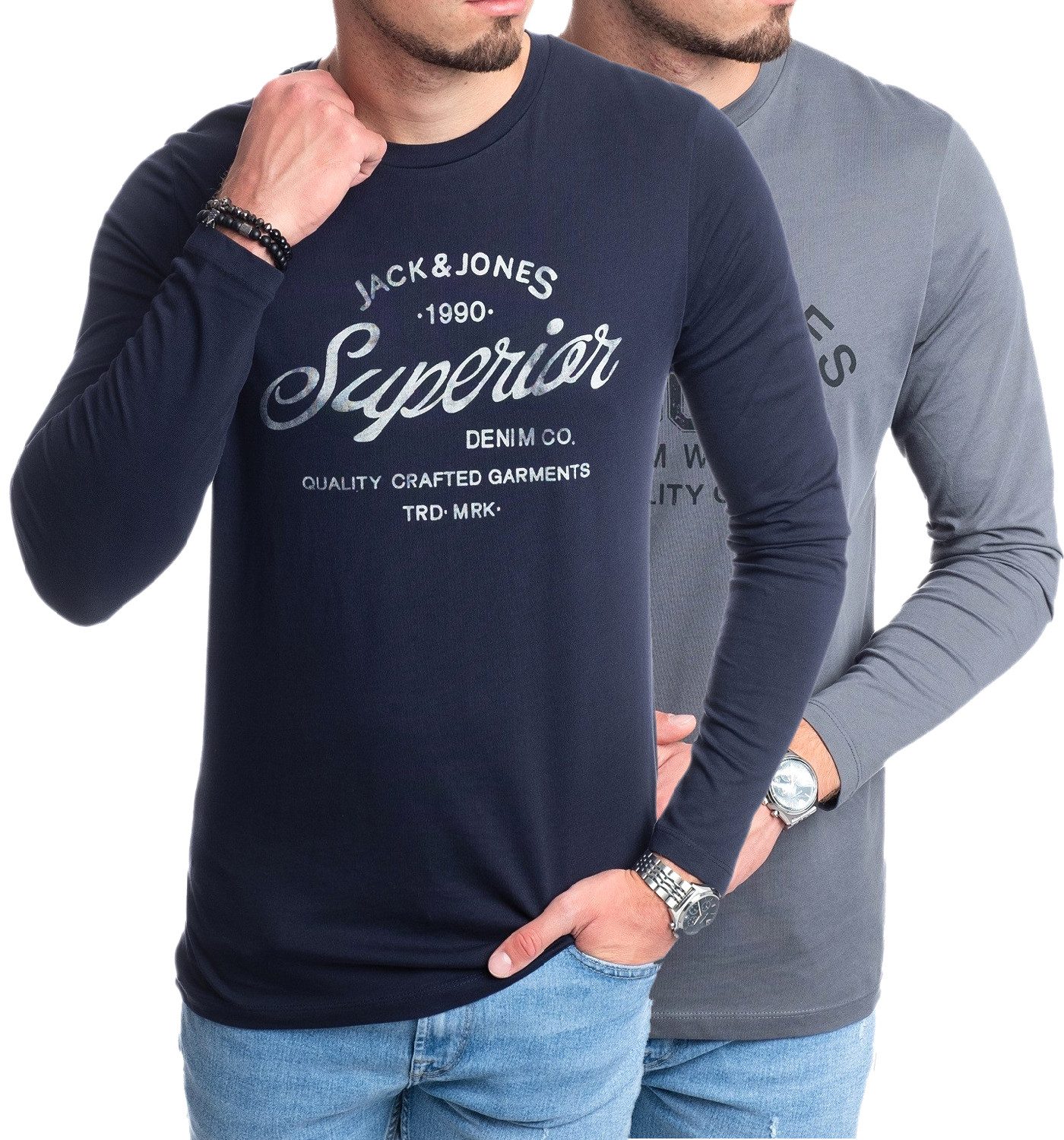 Jack & Jones Langarmshirt stilvolles Regular günstig online kaufen