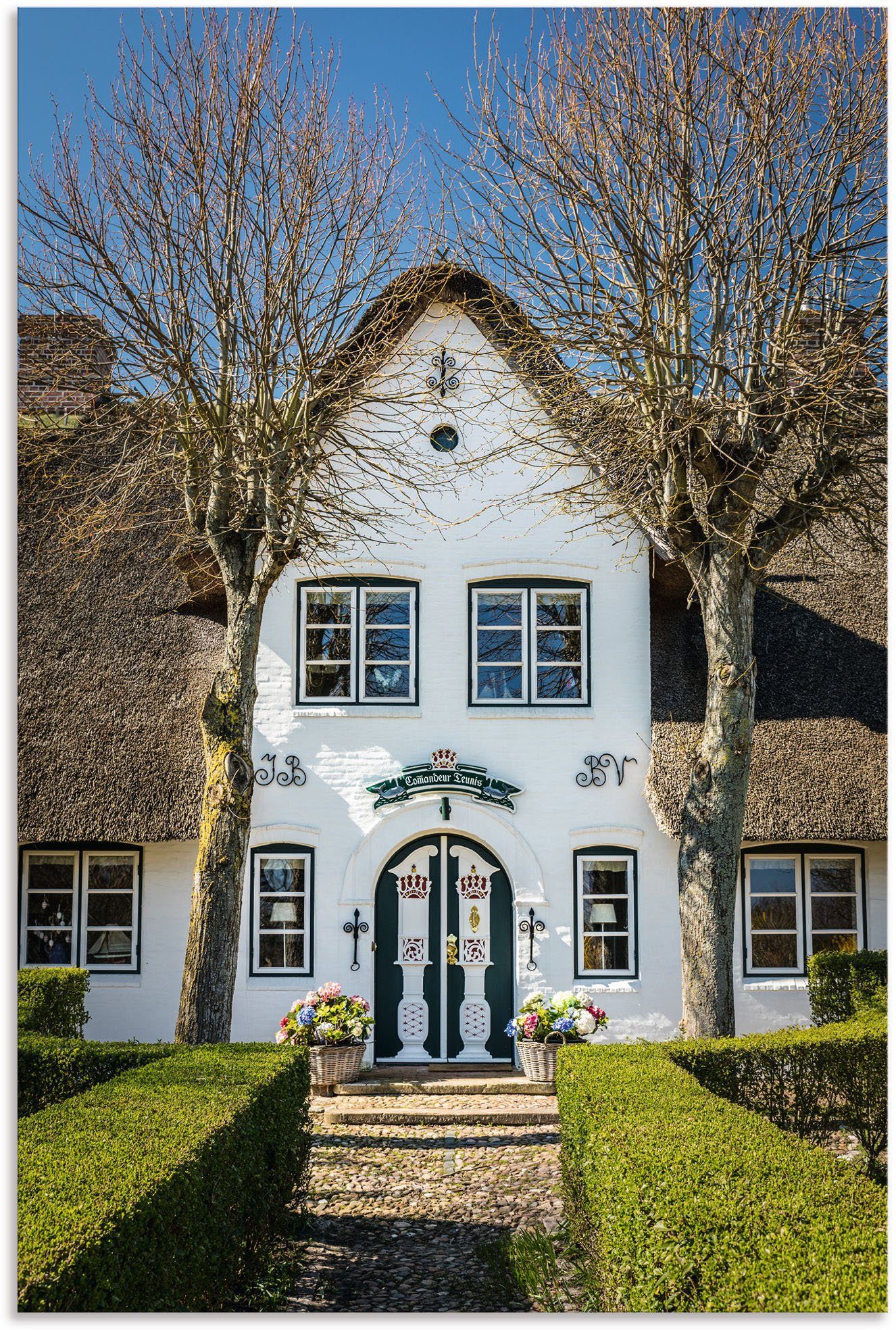 St), Alubild, Größen Artland Poster Wandbild oder Comandeur Teunis, Gebäude (1 Haus Historisches in versch. Leinwandbild, Wandaufkleber als