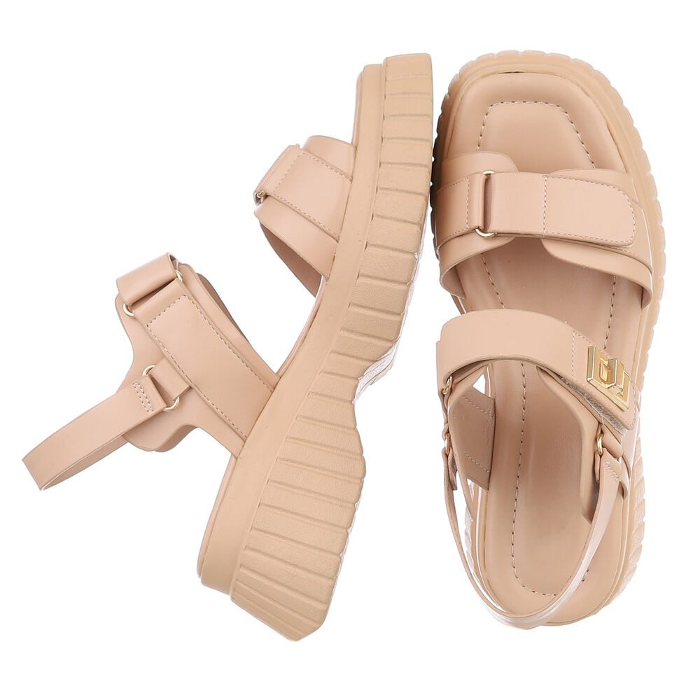 Ital-Design Modische Sandalen mit ergonomischer Sohle für Damen Plateausand günstig online kaufen
