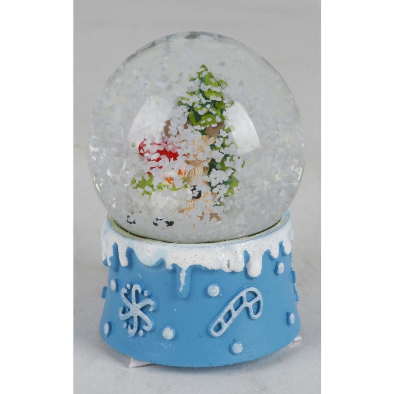 BURI Weinachtsschneekugel wo Dekoration H Schneekugel Weihnachten Dekofigur 12x 6,4cm